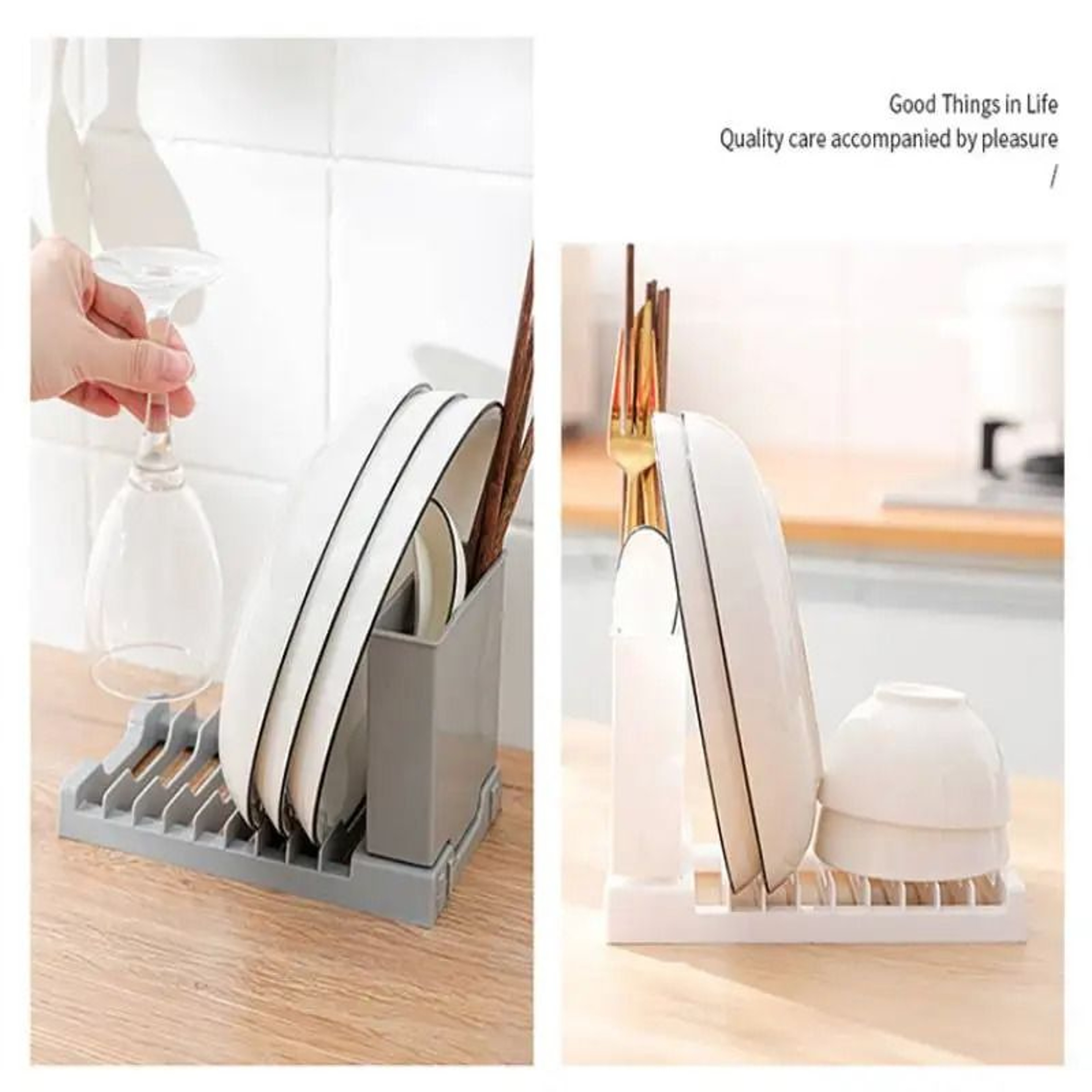 Multipurpose Hanging Sink Dish Drying Rack And Cutlery Holder 4