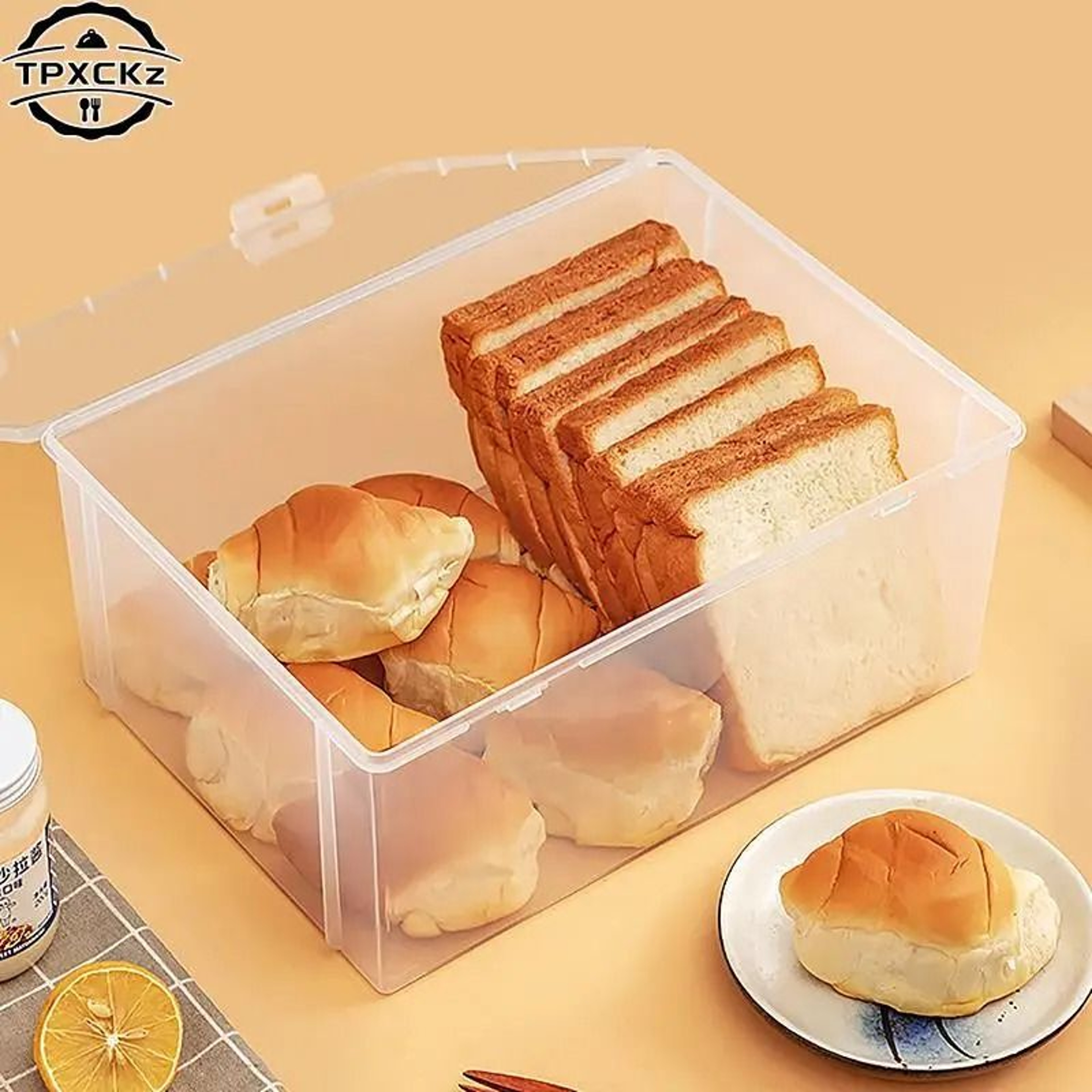 Airtight Bread Container Storage Box And Fresh Cake Keeper Dispenser 3