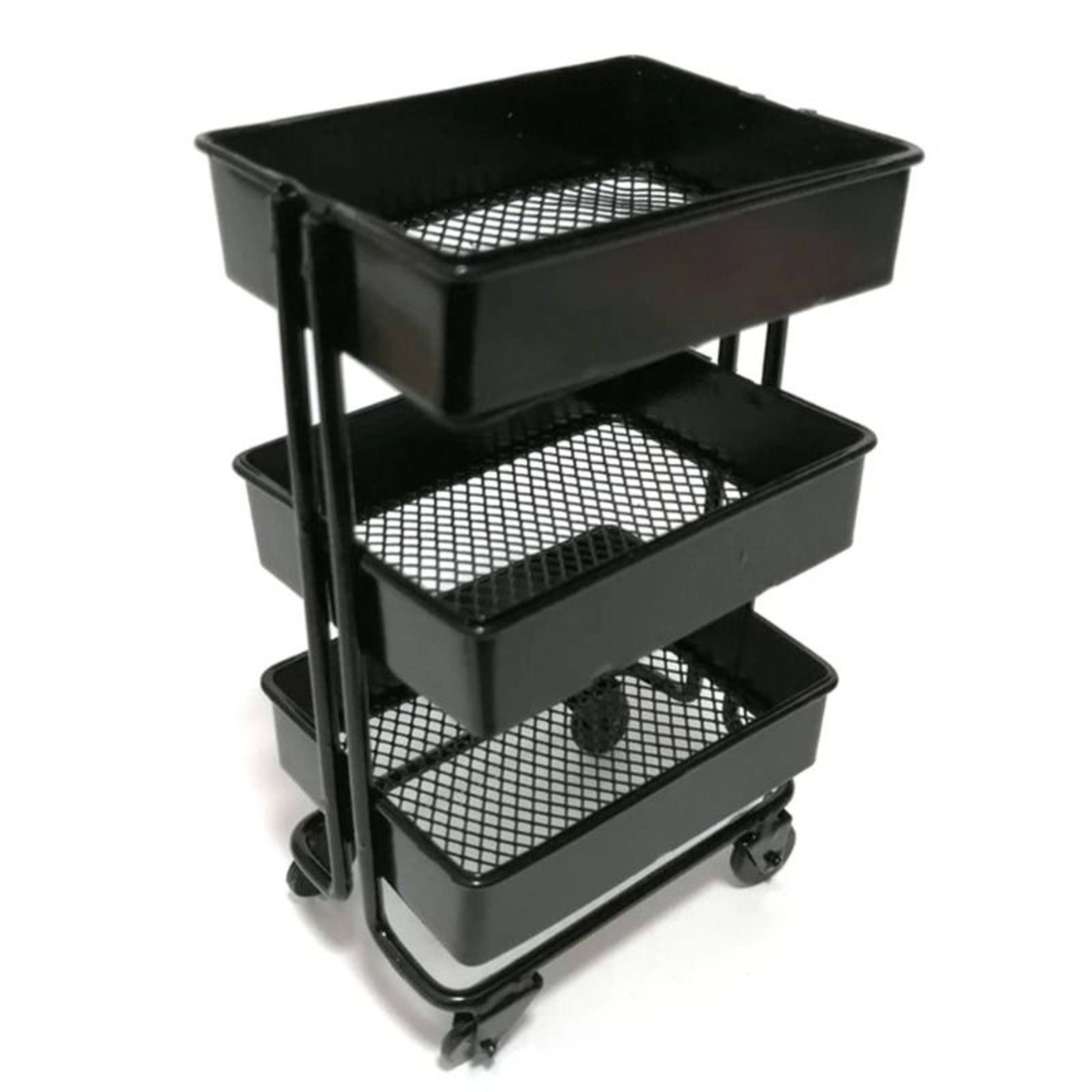 Miniature 3Tier Rolling Trolley Storage Rack 7