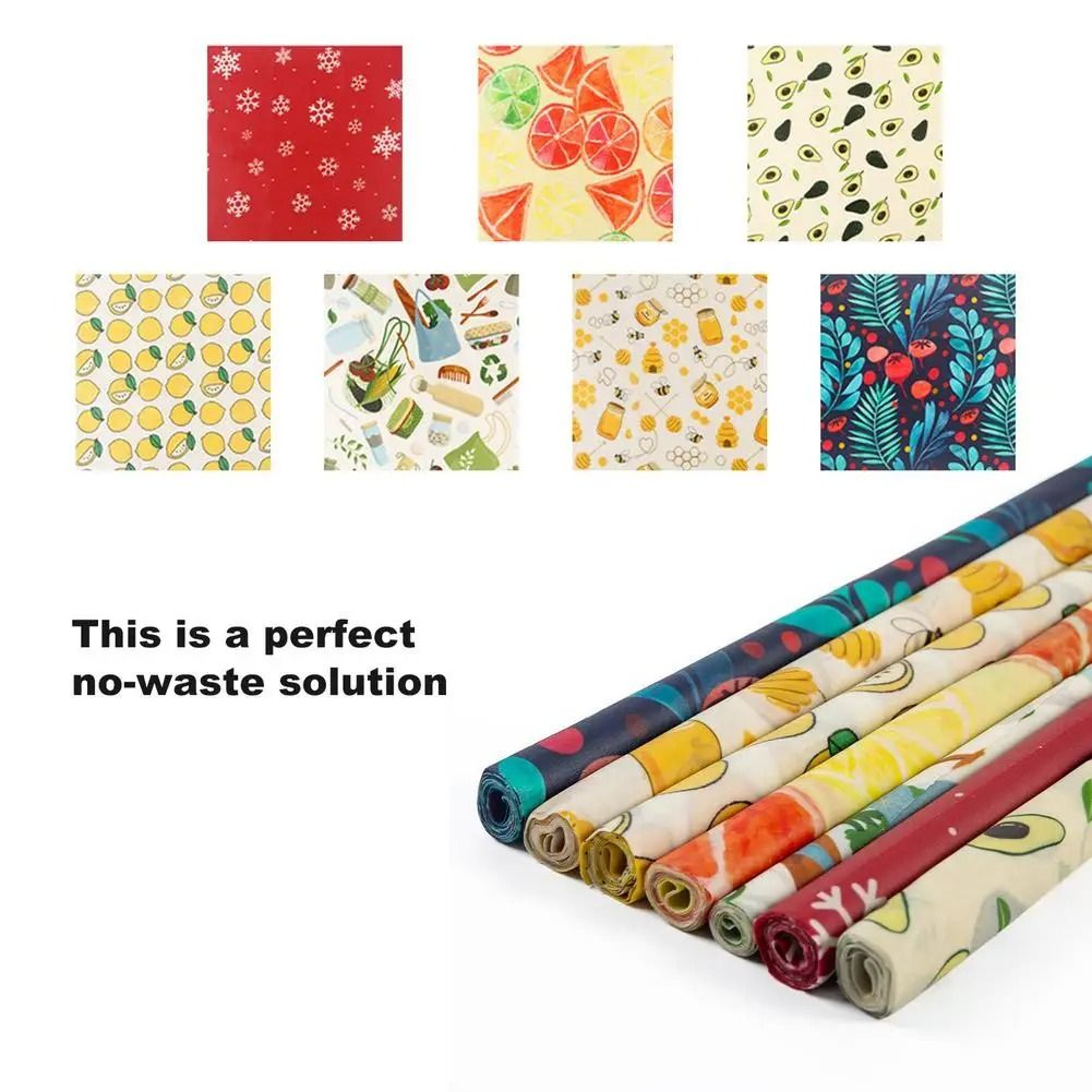 Reusable Organic Beeswax Food Wrap Roll 2