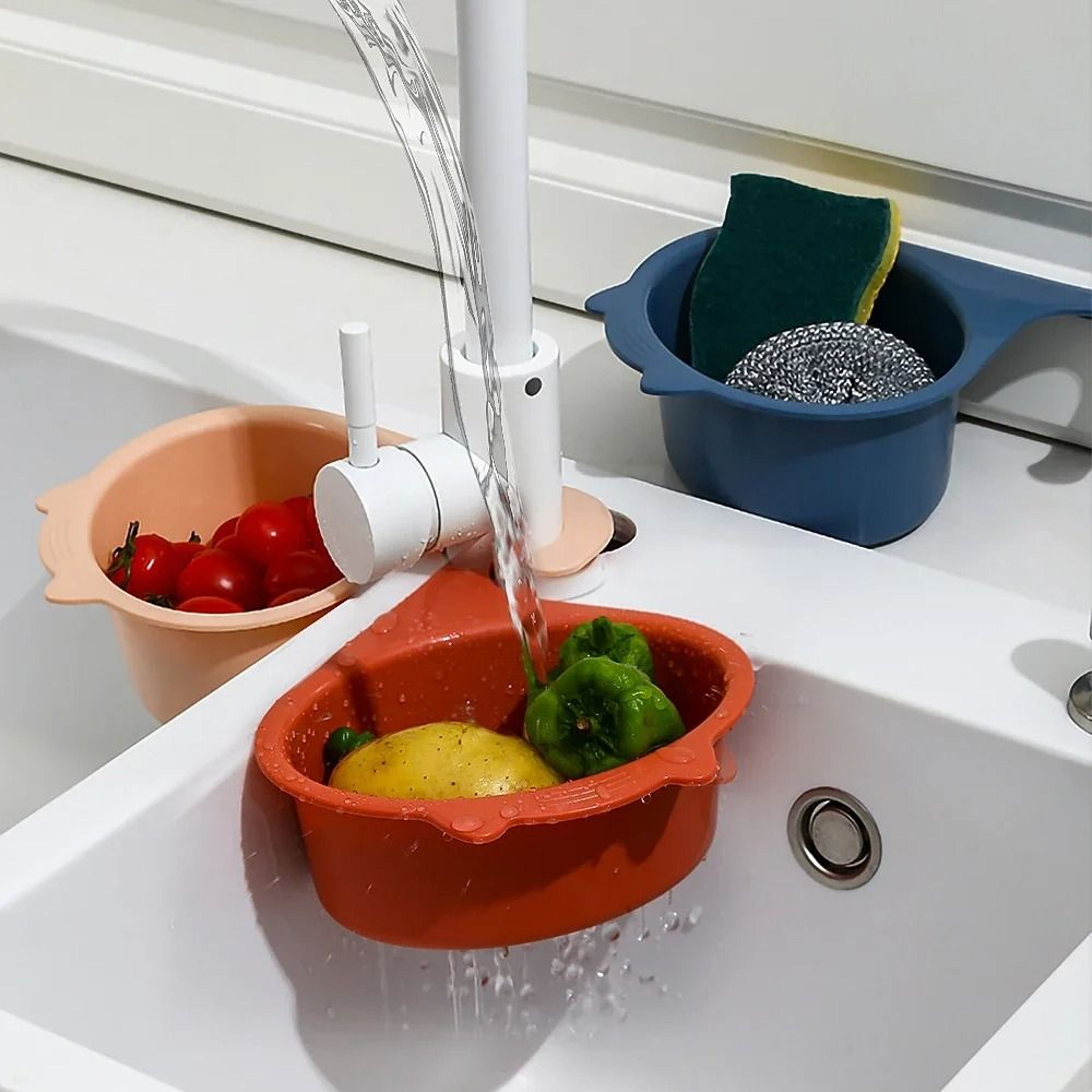 CatShaped Multifunctional Kitchen Sink Drain Basket 1