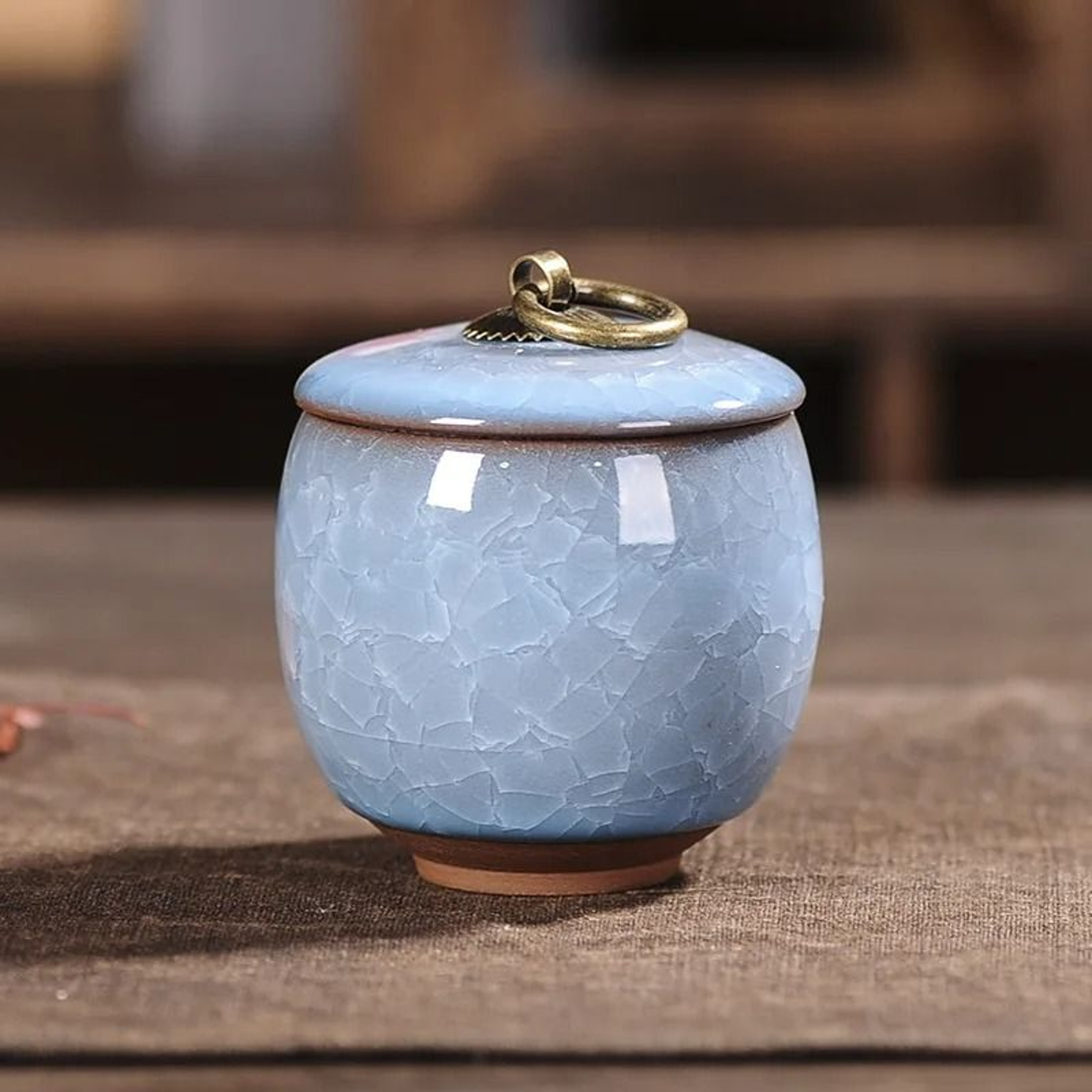 Miniature Ceramic Tea Coffee  Sugar Storage Jar 3