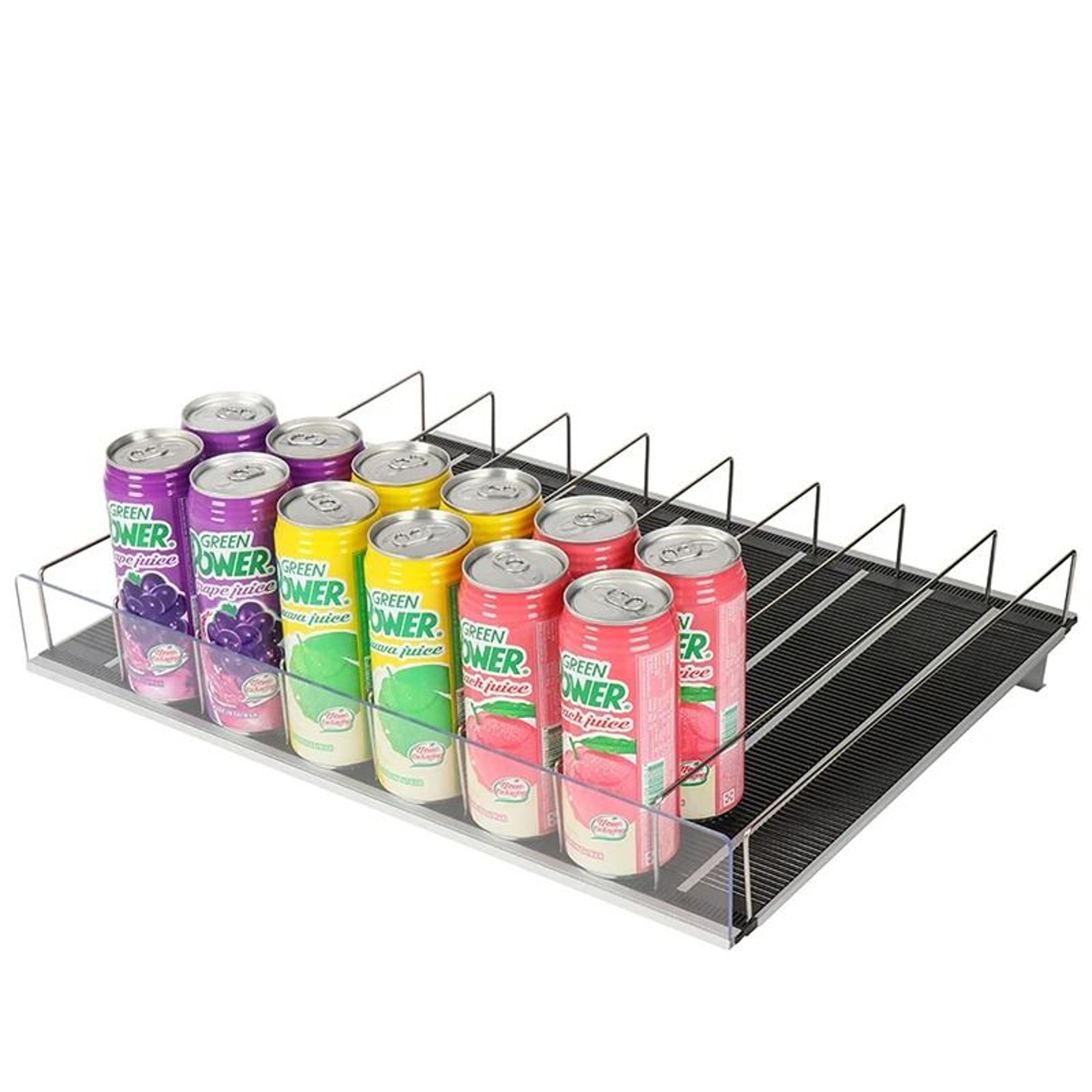 Refrigerator GravityFeed Beverage Roller Rack  Cooler Basket 0