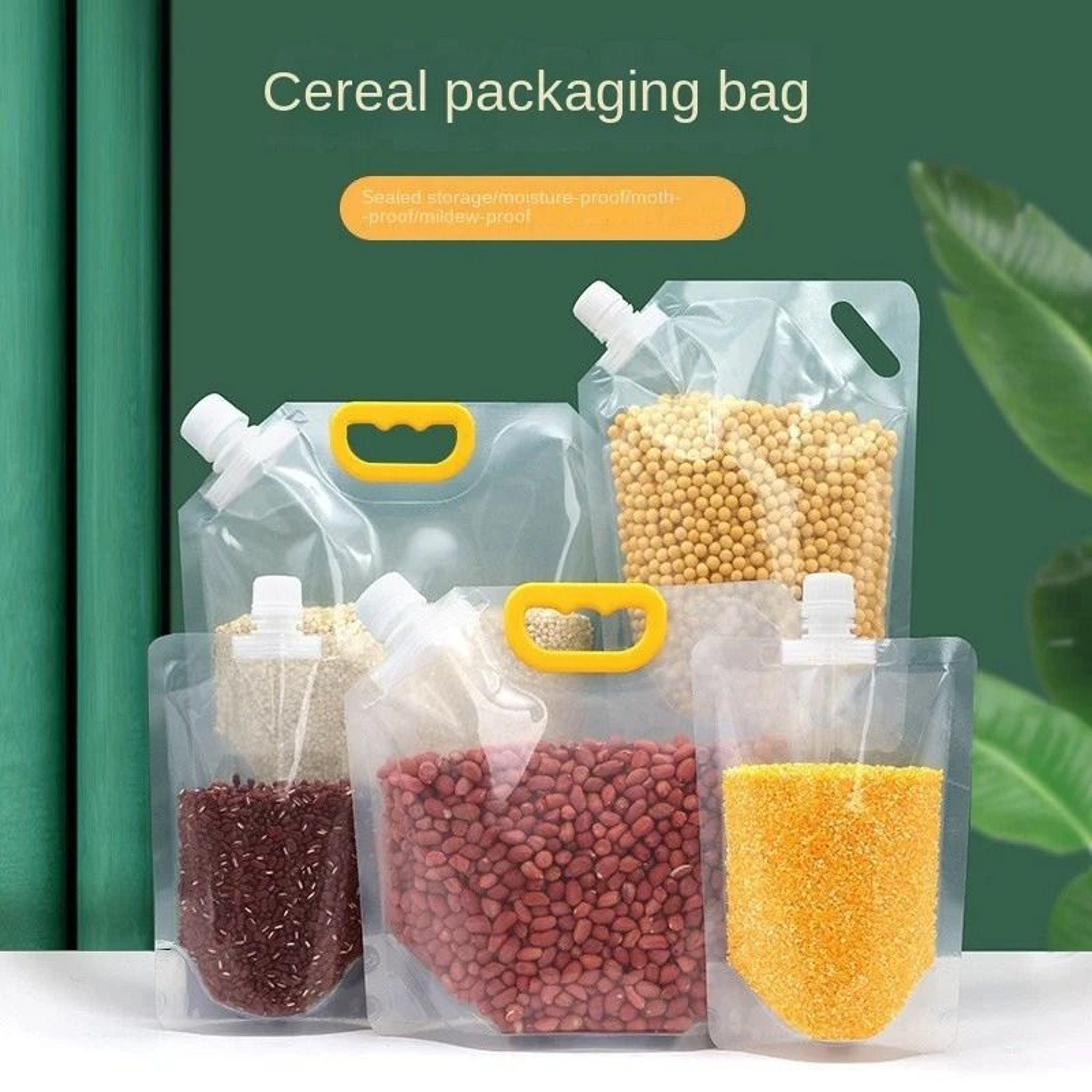 Reusable Sealed Grain  Sugar Storage Pouch Set 4Piece 0