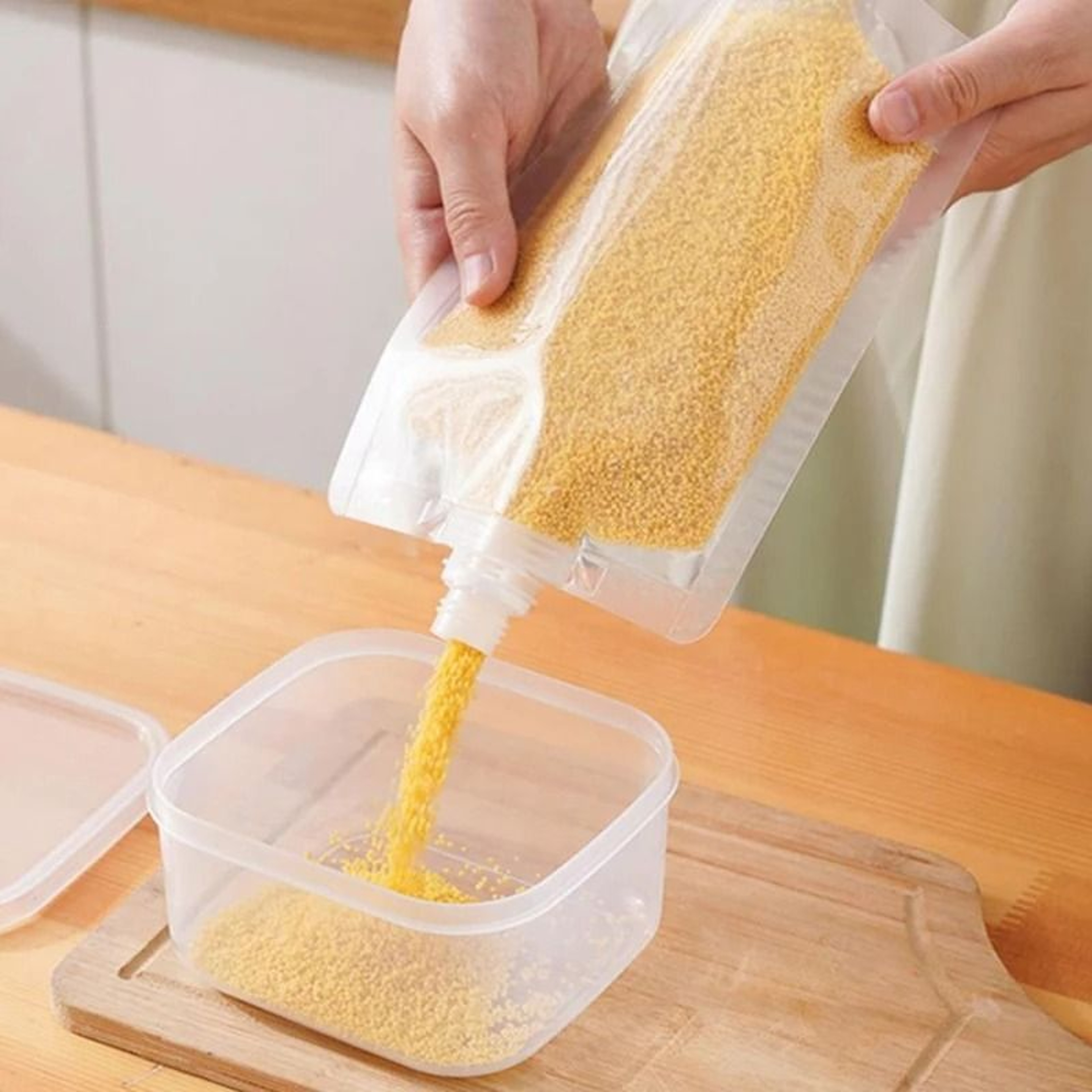Reusable Sealed Grain  Sugar Storage Pouch Set 4Piece 3