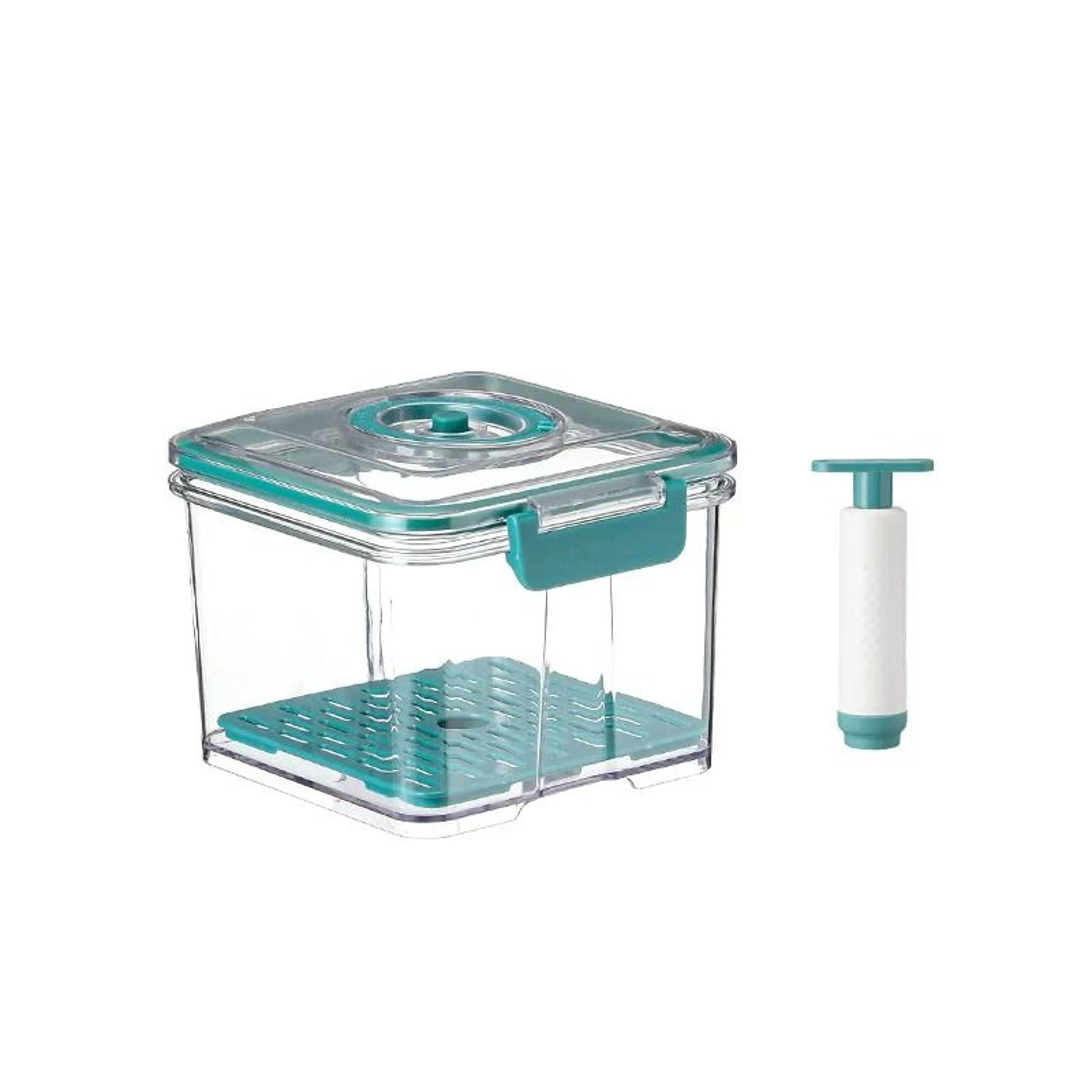 Vacuum Food Storage Container With Removable Drain Net 8