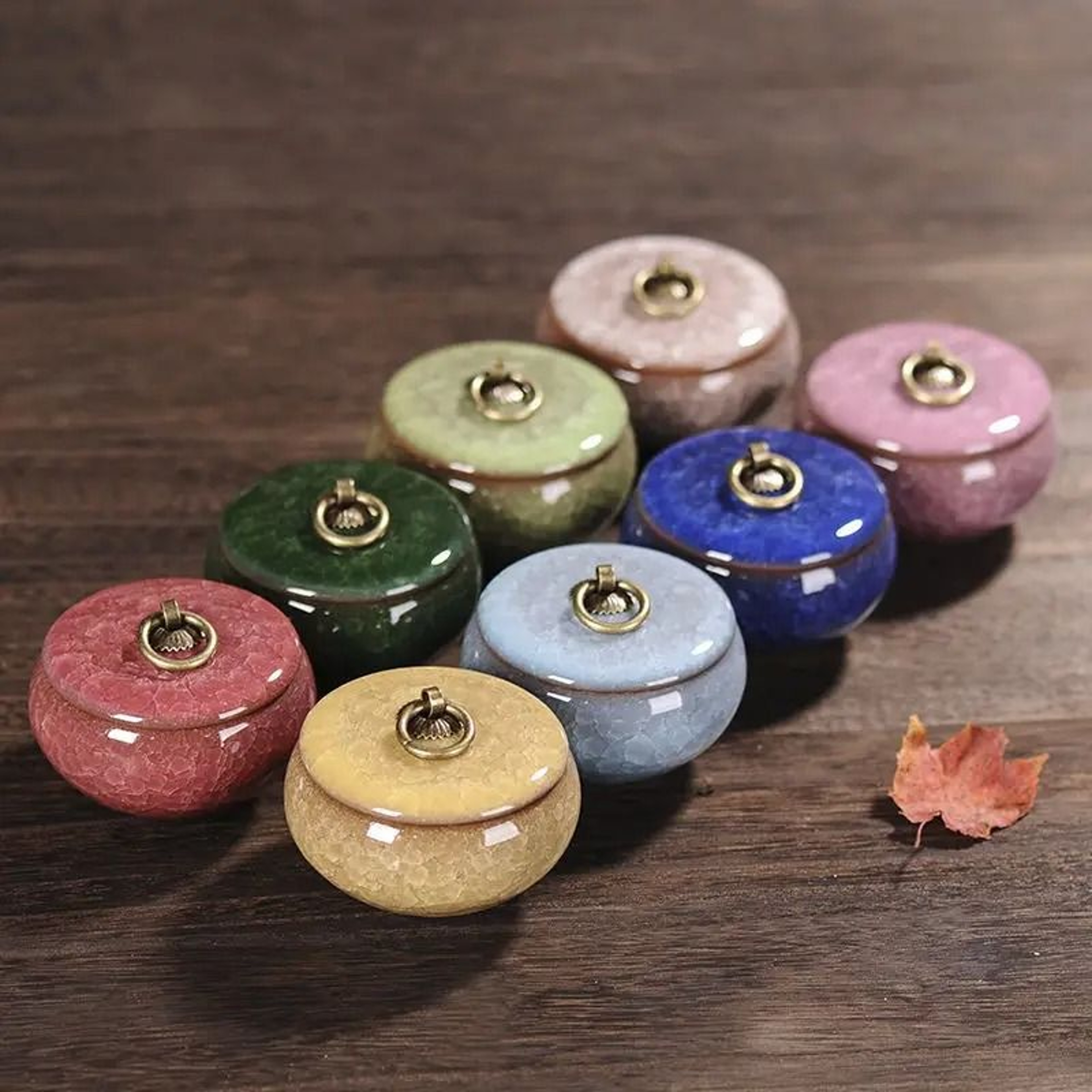 Portable Ceramic Tea Coffee  Sugar Storage Jar 2