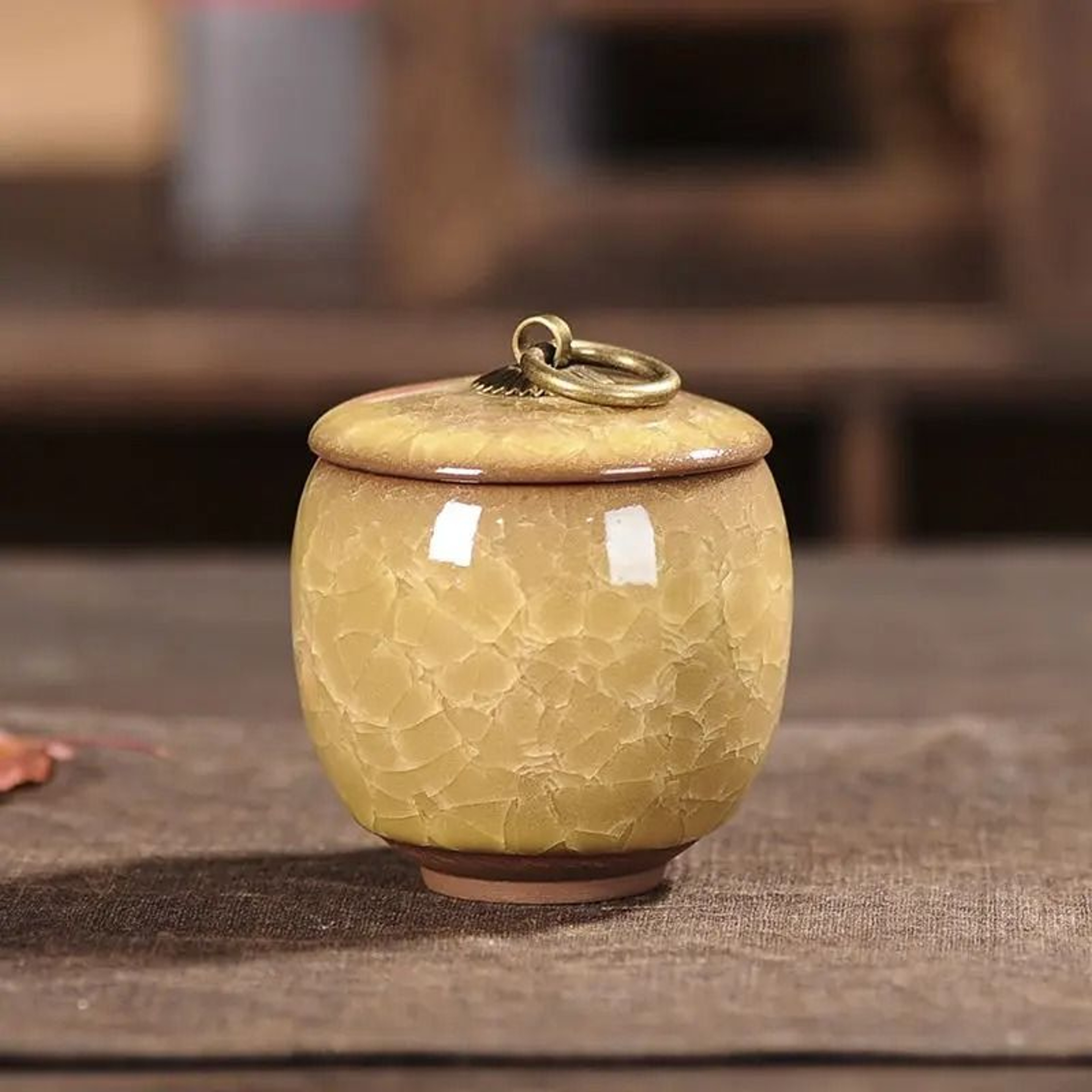 Portable Ceramic Tea Coffee  Sugar Storage Jar 7