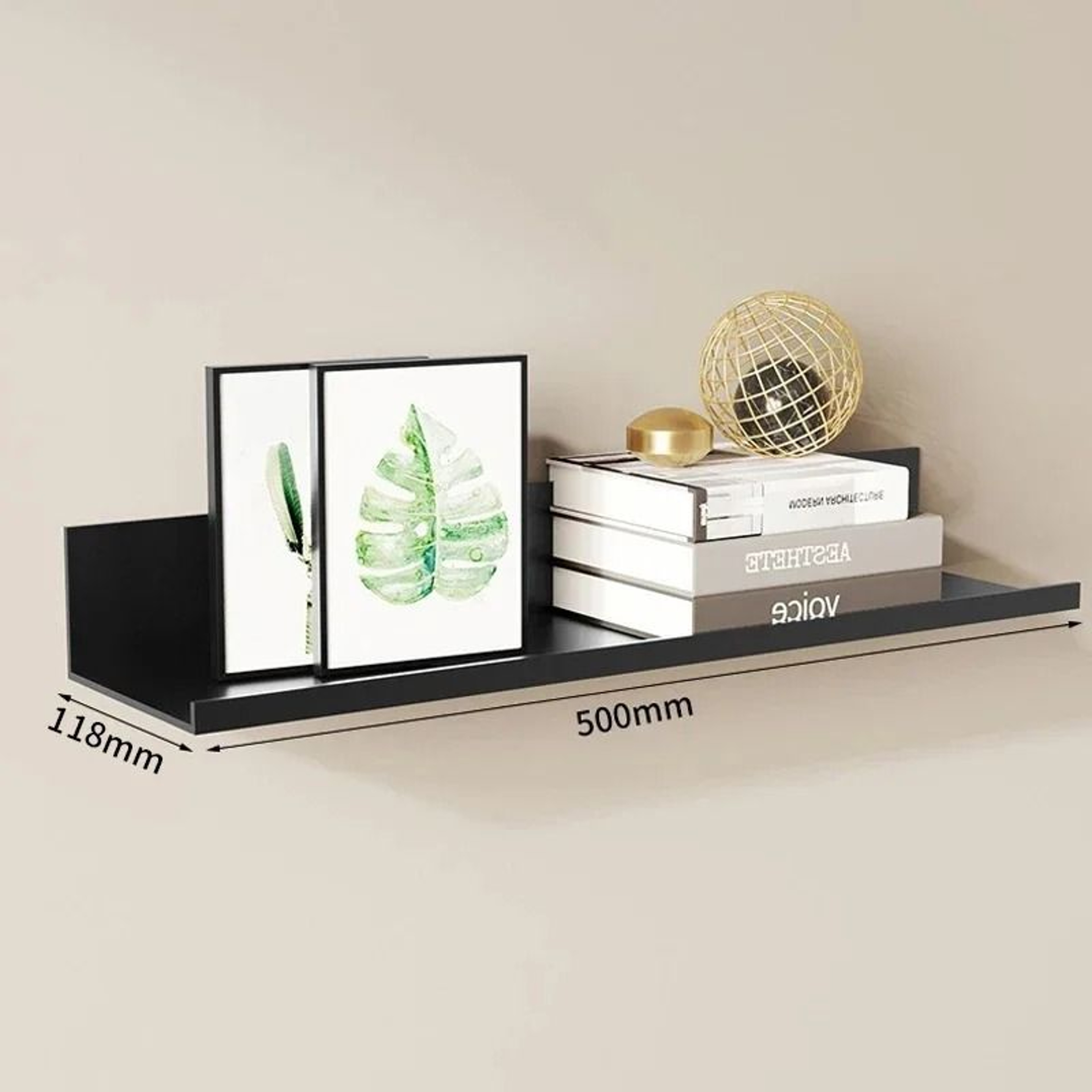 WallMounted Aluminum Alloy Floating Shelves 12