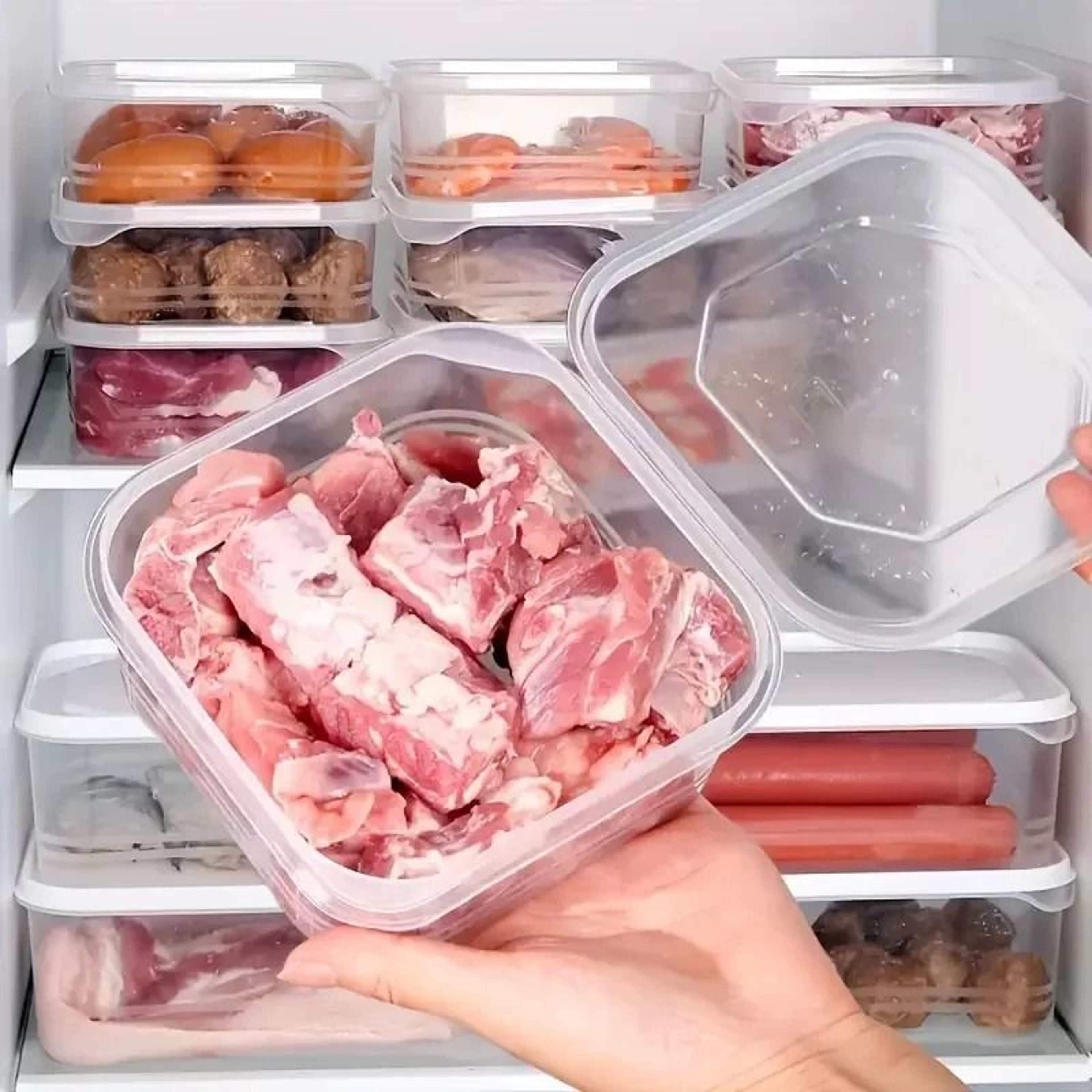Small Stackable Refrigerator Food Preservation Box 1