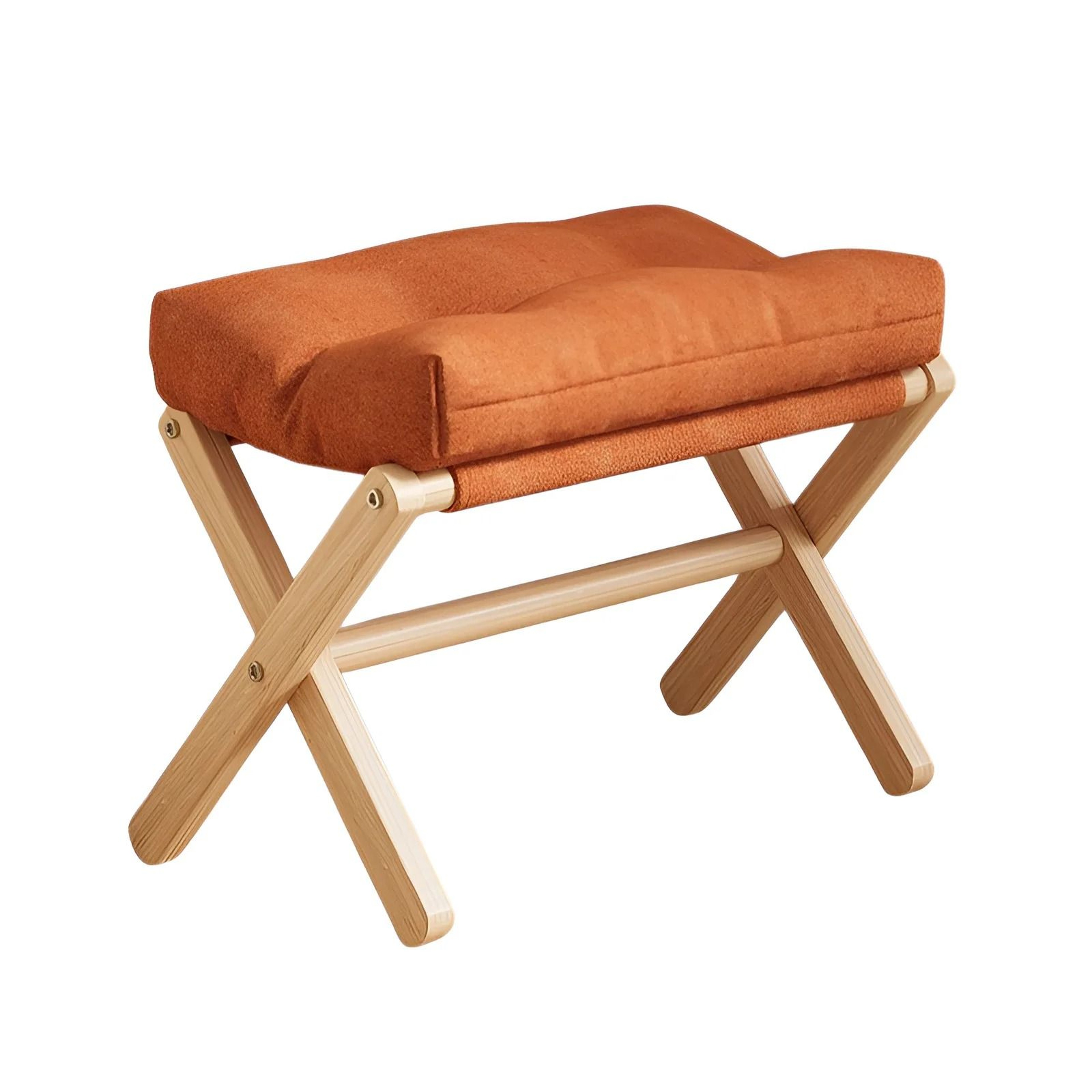 Solid Wood Folding Entryway ShoeChanging Stool 6