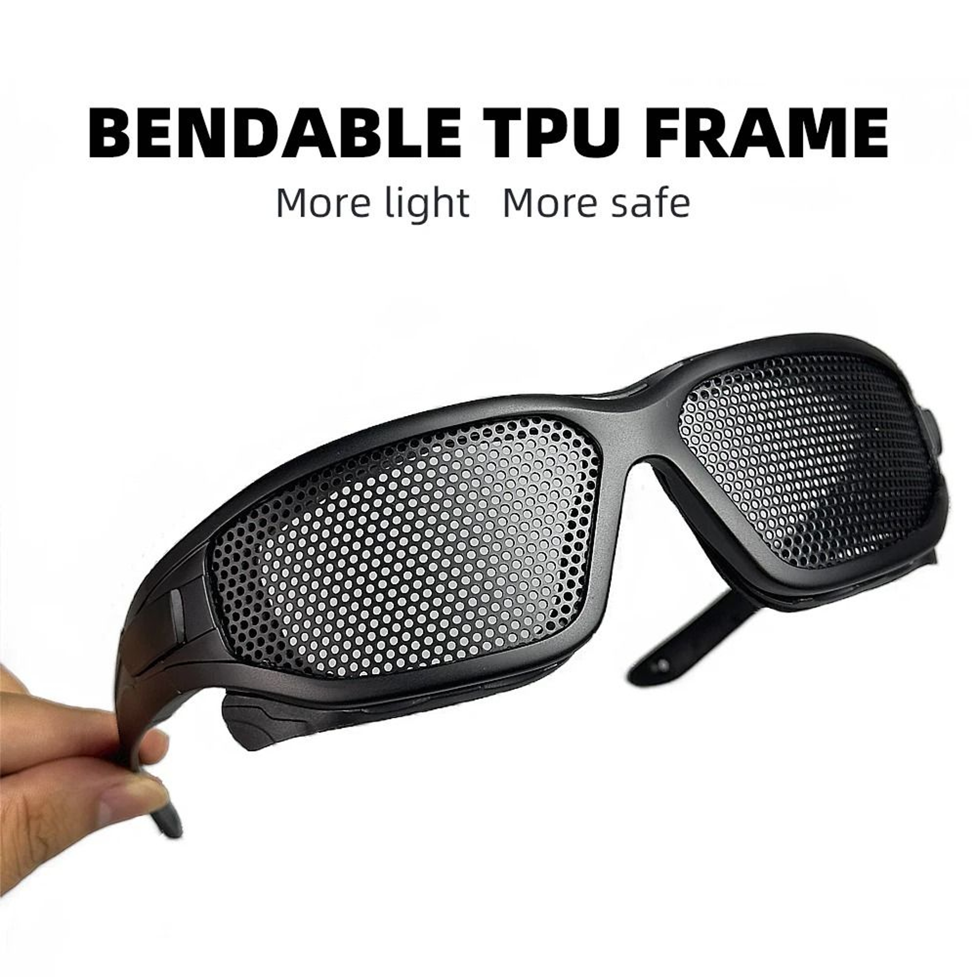 Tactical Military Steel Mesh Protective Goggles 0