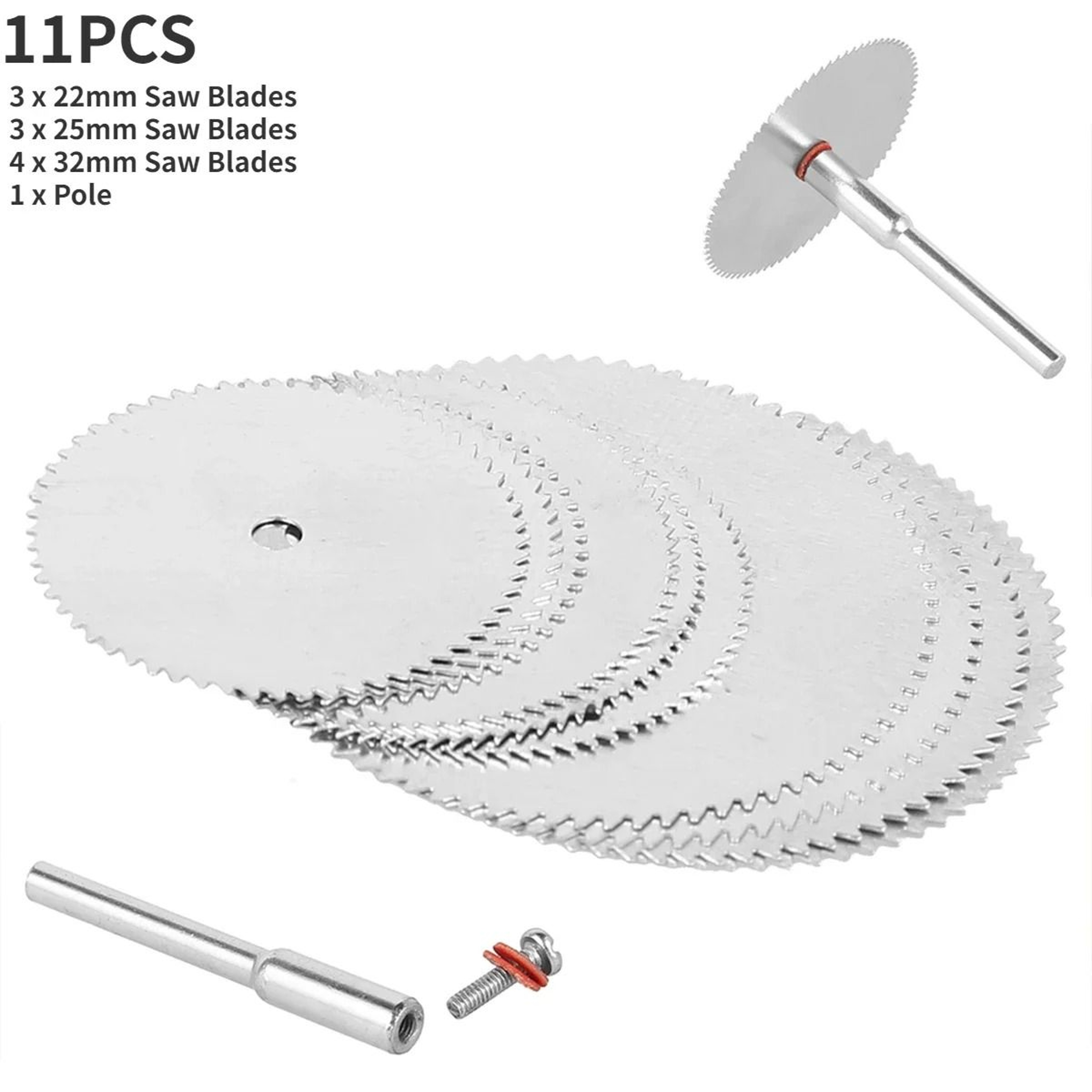 Rotary Tool Mini Circular Saw Blade  Cutting Disc Set 6 To 32Piece 8
