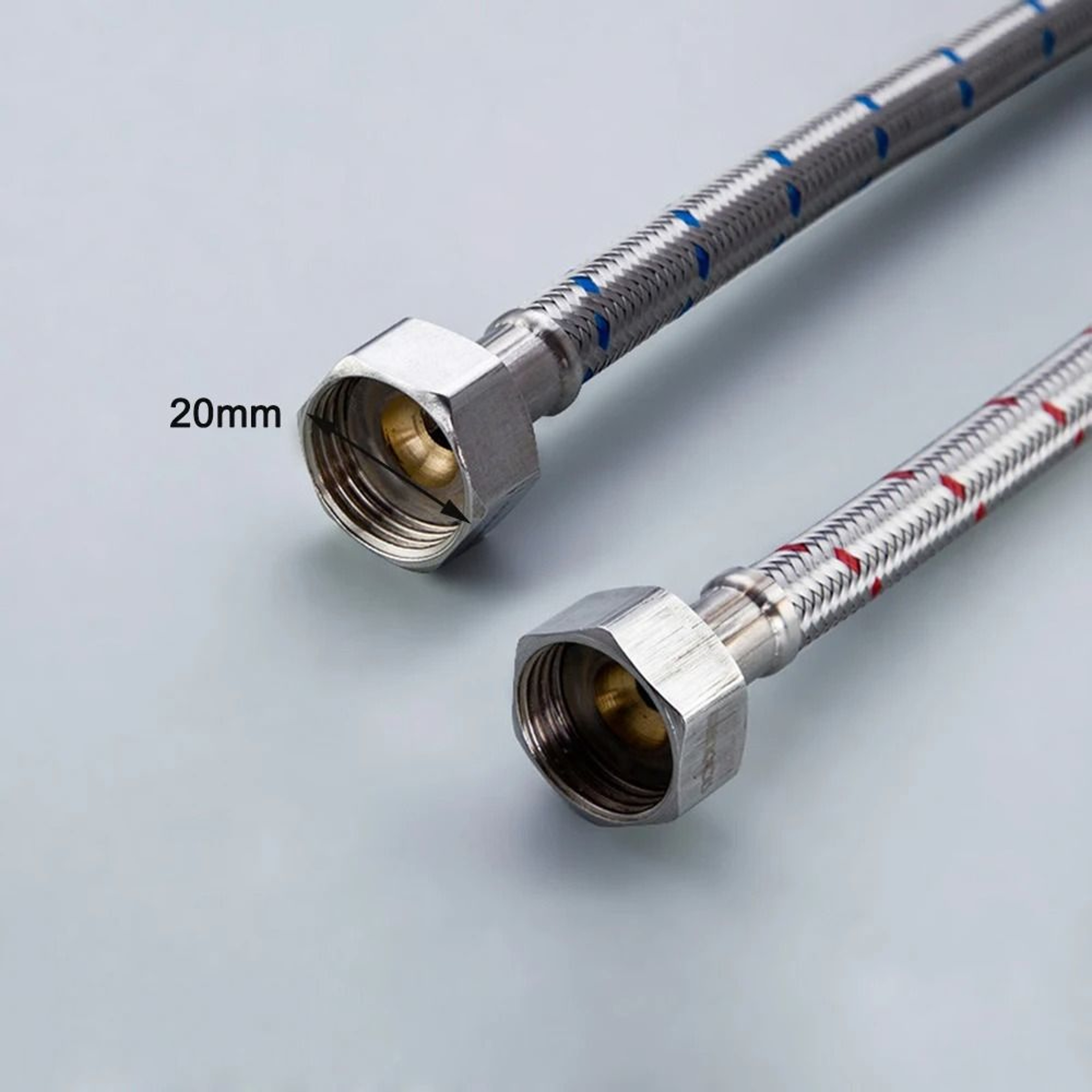 Premium Braided Stainless Steel Flexible Plumbing Supply Hoses 1 Pair 5