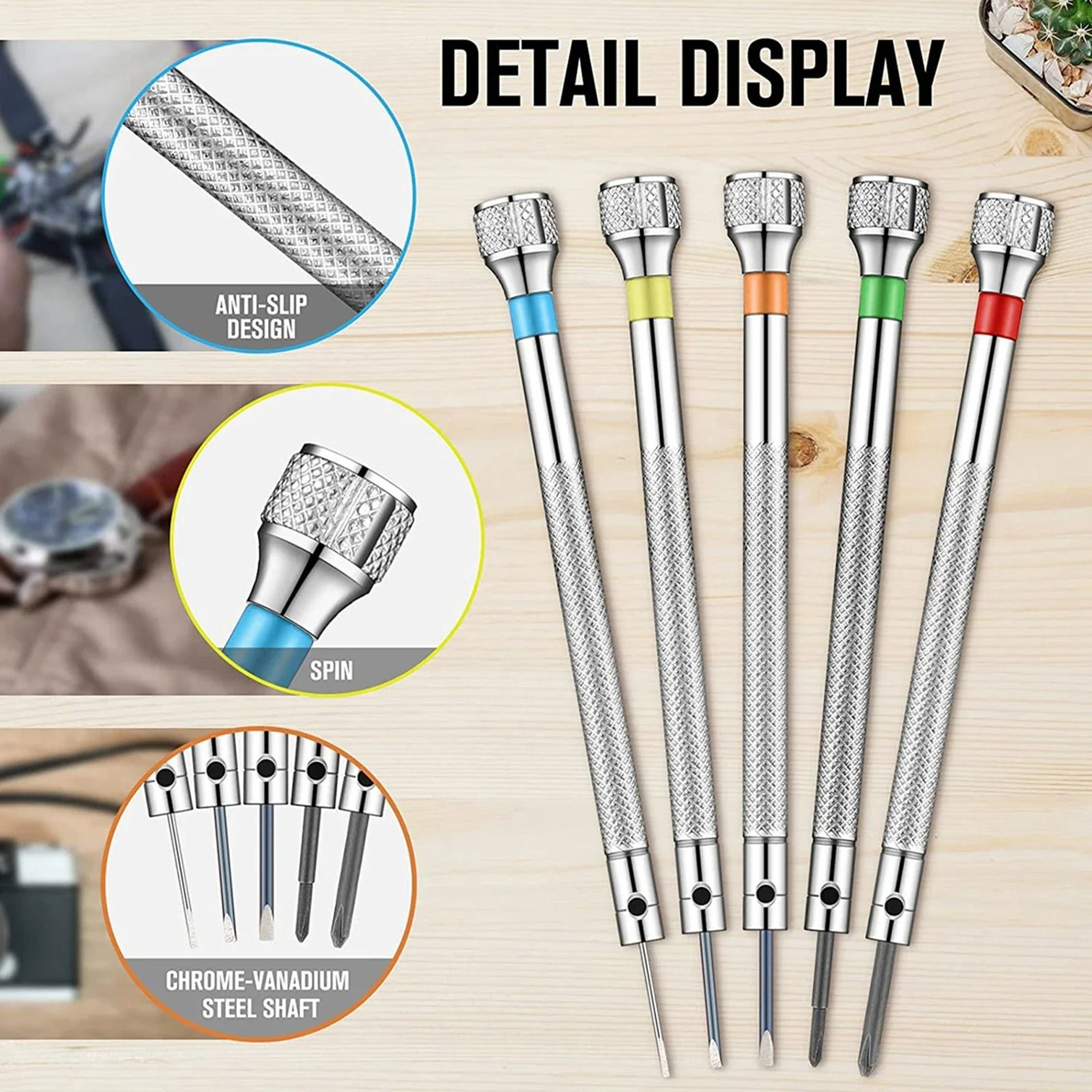 Precision Micro Screwdriver Set 06mm  20mm 5