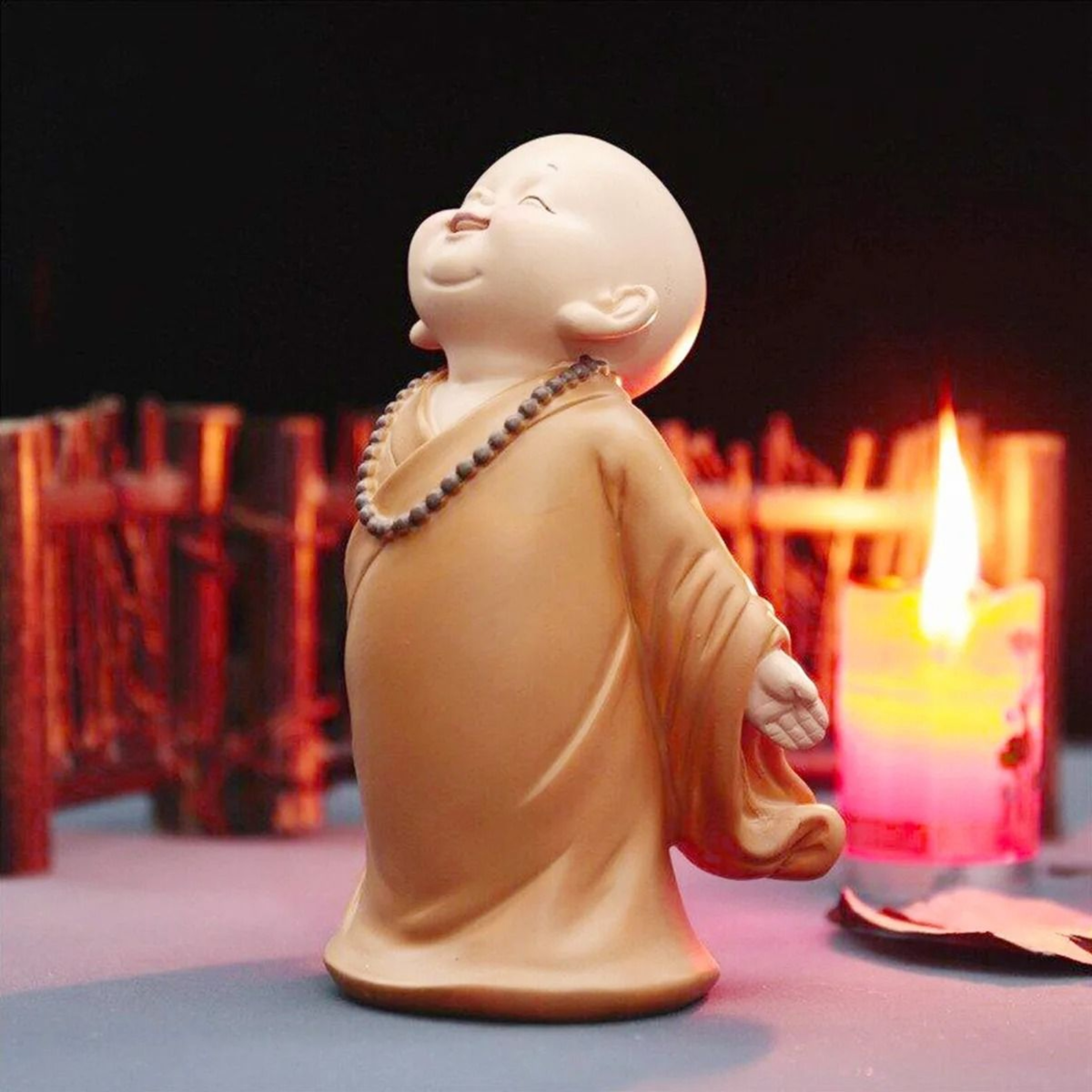Creative Mini Adorable Baby Monk Figurine Ornament 5