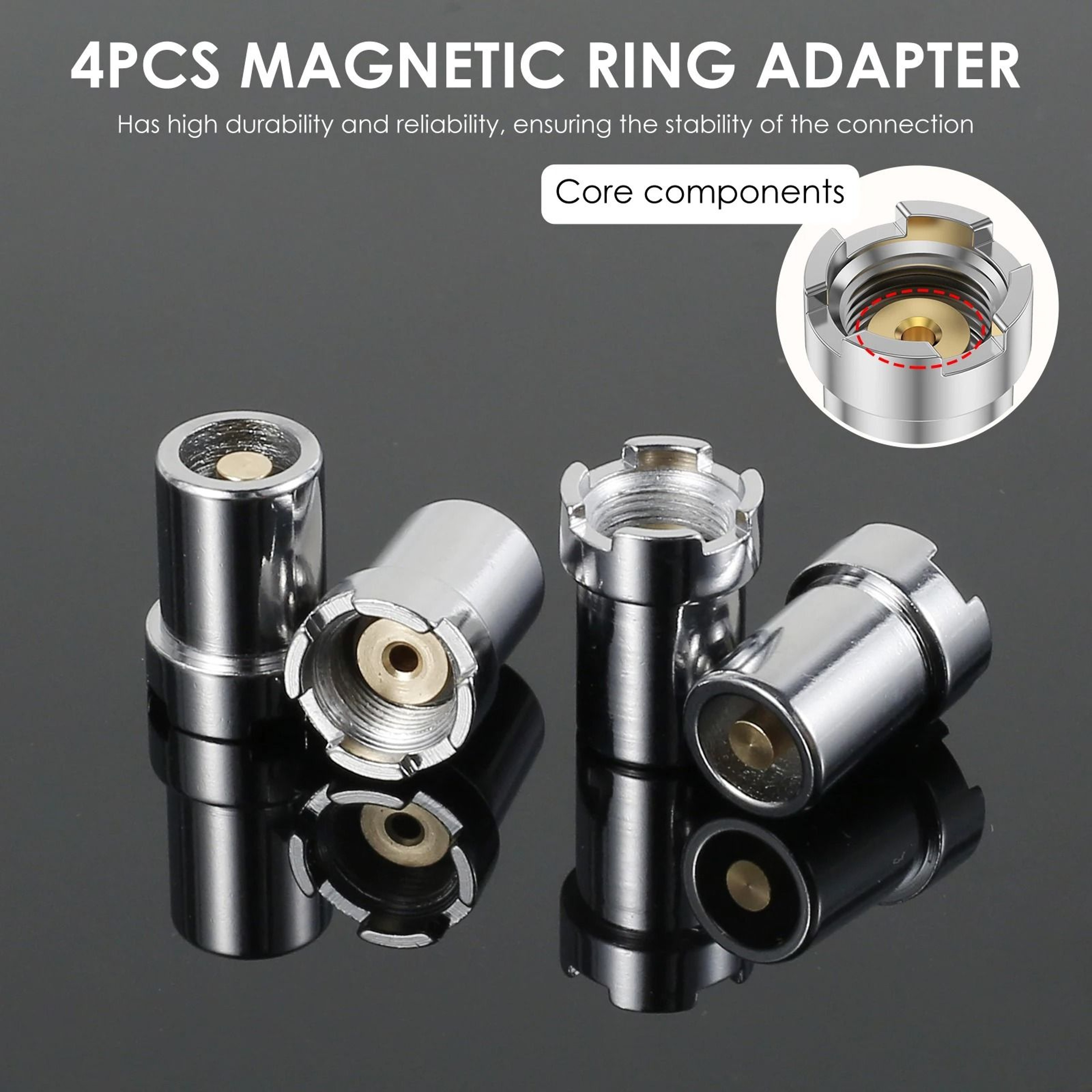 4Piece 510Thread Magnetic Adapter Ring Kit 1
