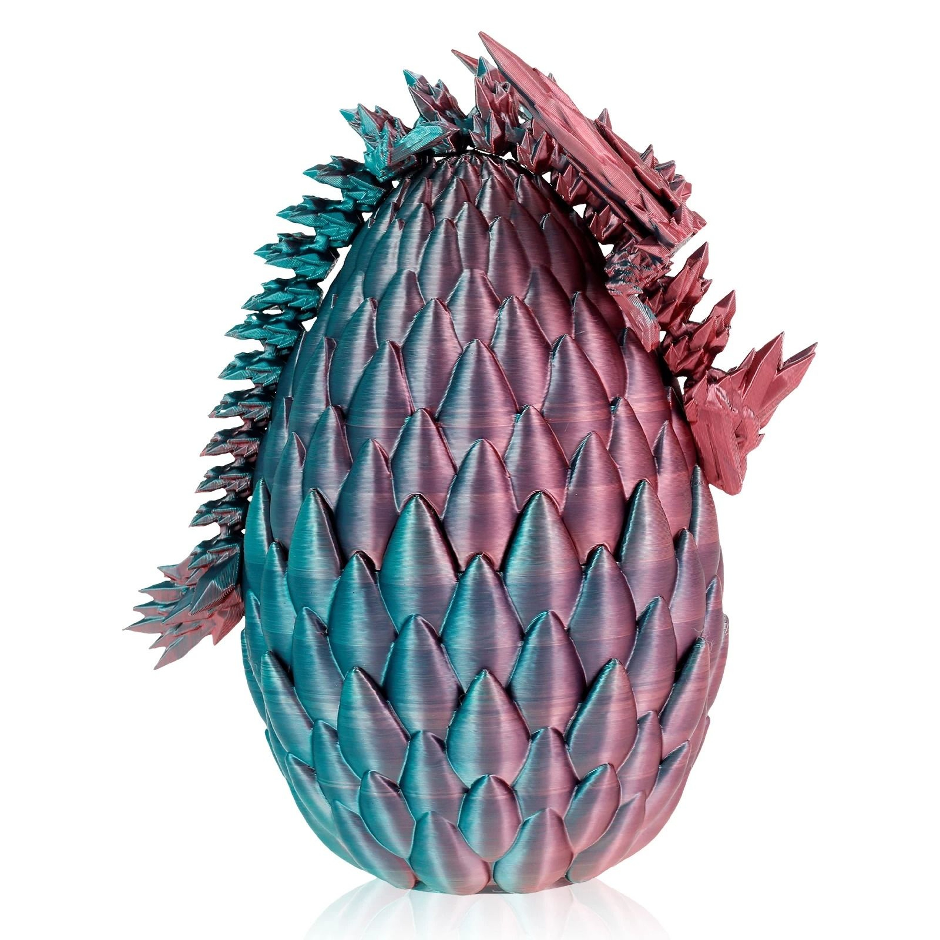 3DPrinted Articulated Mythical Dragon With Matching Dragon Egg Set 10