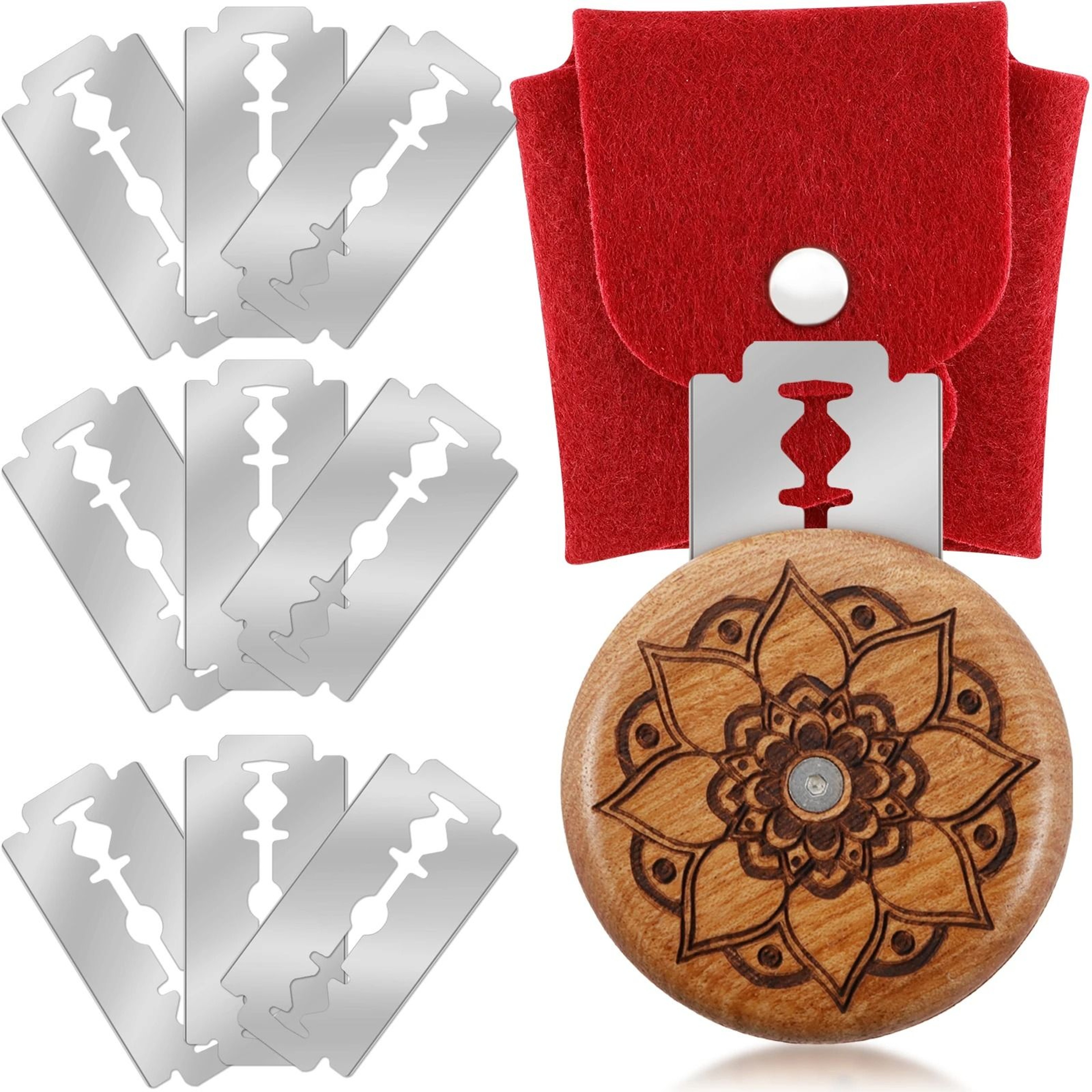 Premium Round Wooden Bread Lame Dough Scoring Tool 6
