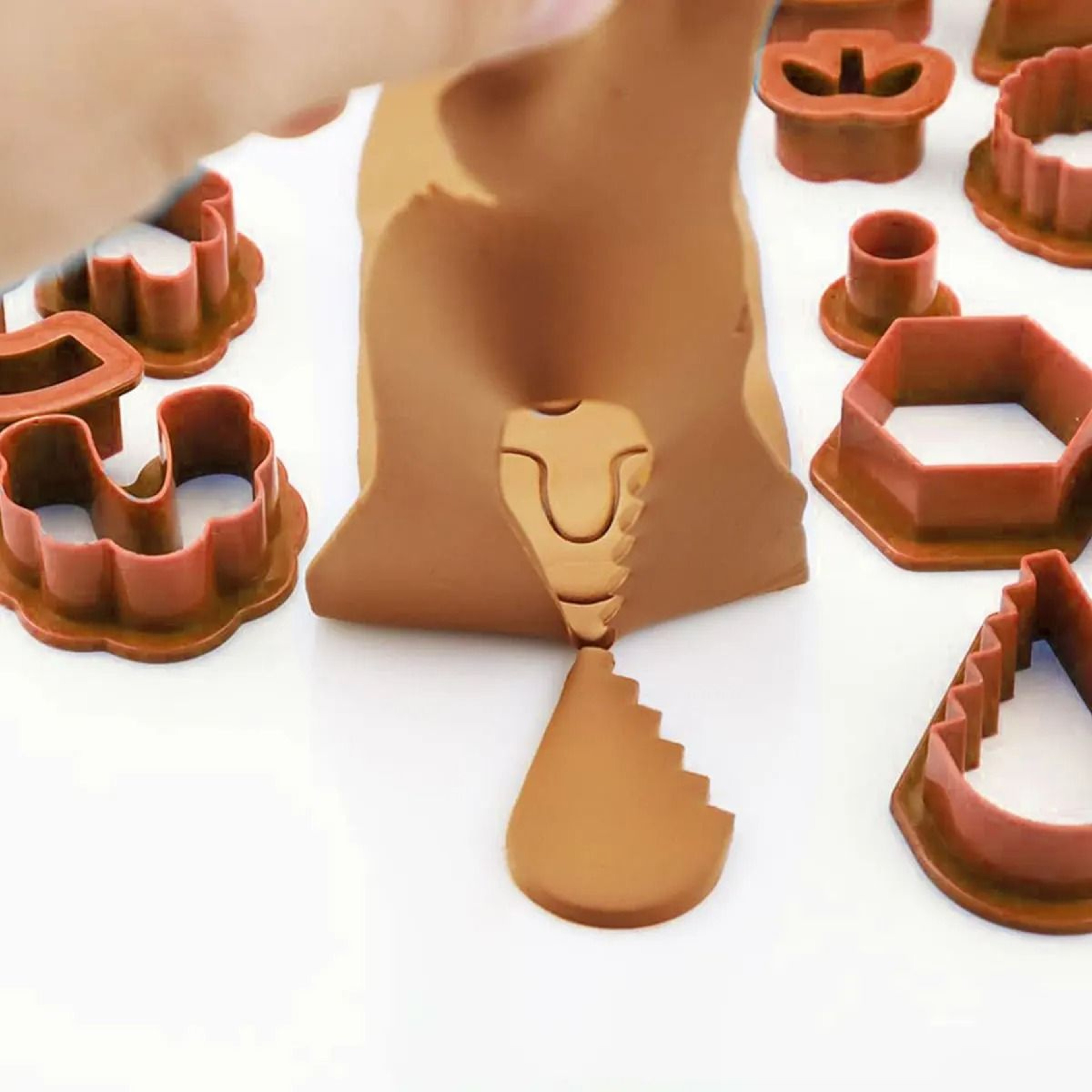 DIY Geometric Hollow Polymer Clay Earring Cutters Set 2