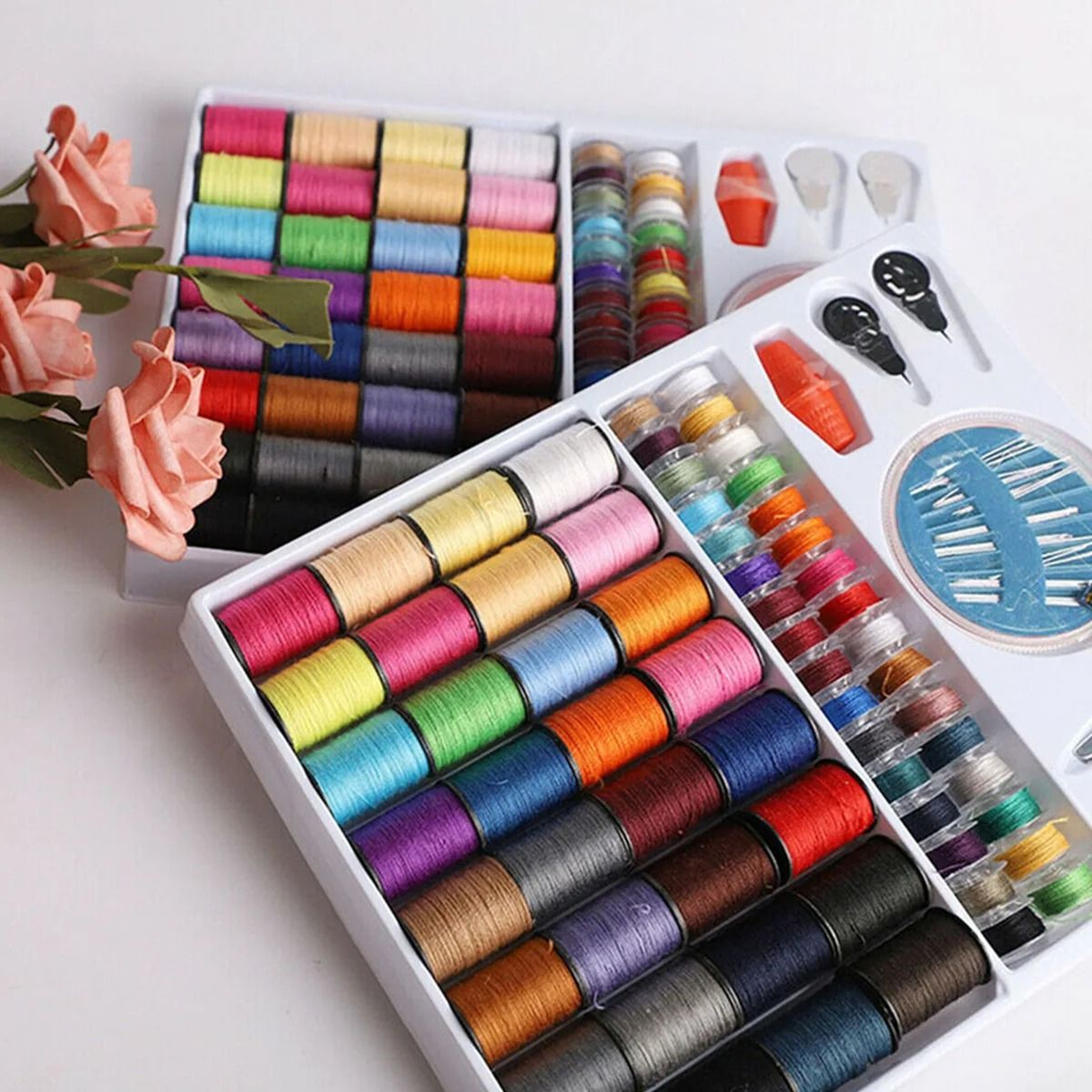 Assorted Colors Bobbins And Sewing Thread Kit 4