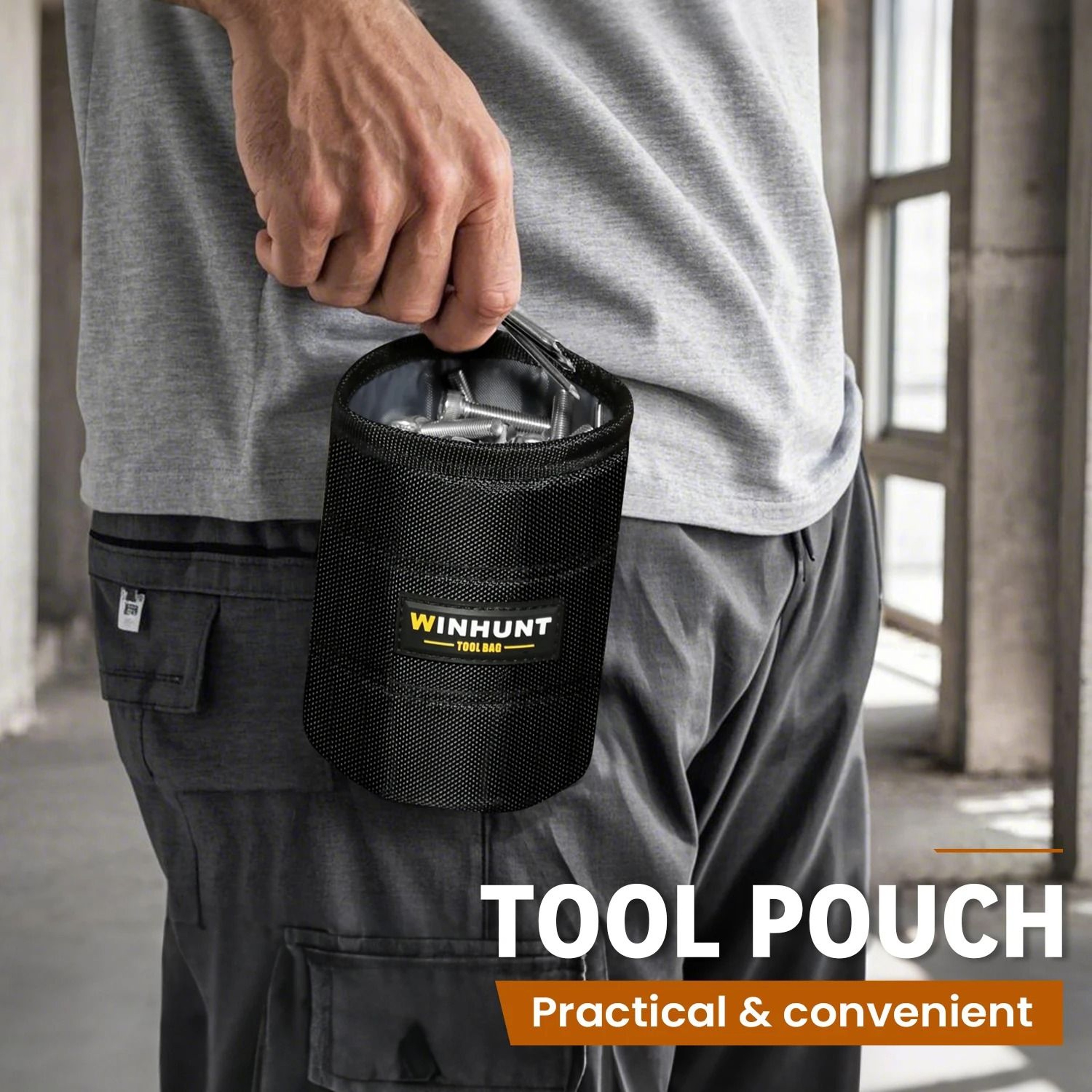 Durable Black MultiFunctional Tool Belt Pouch 1