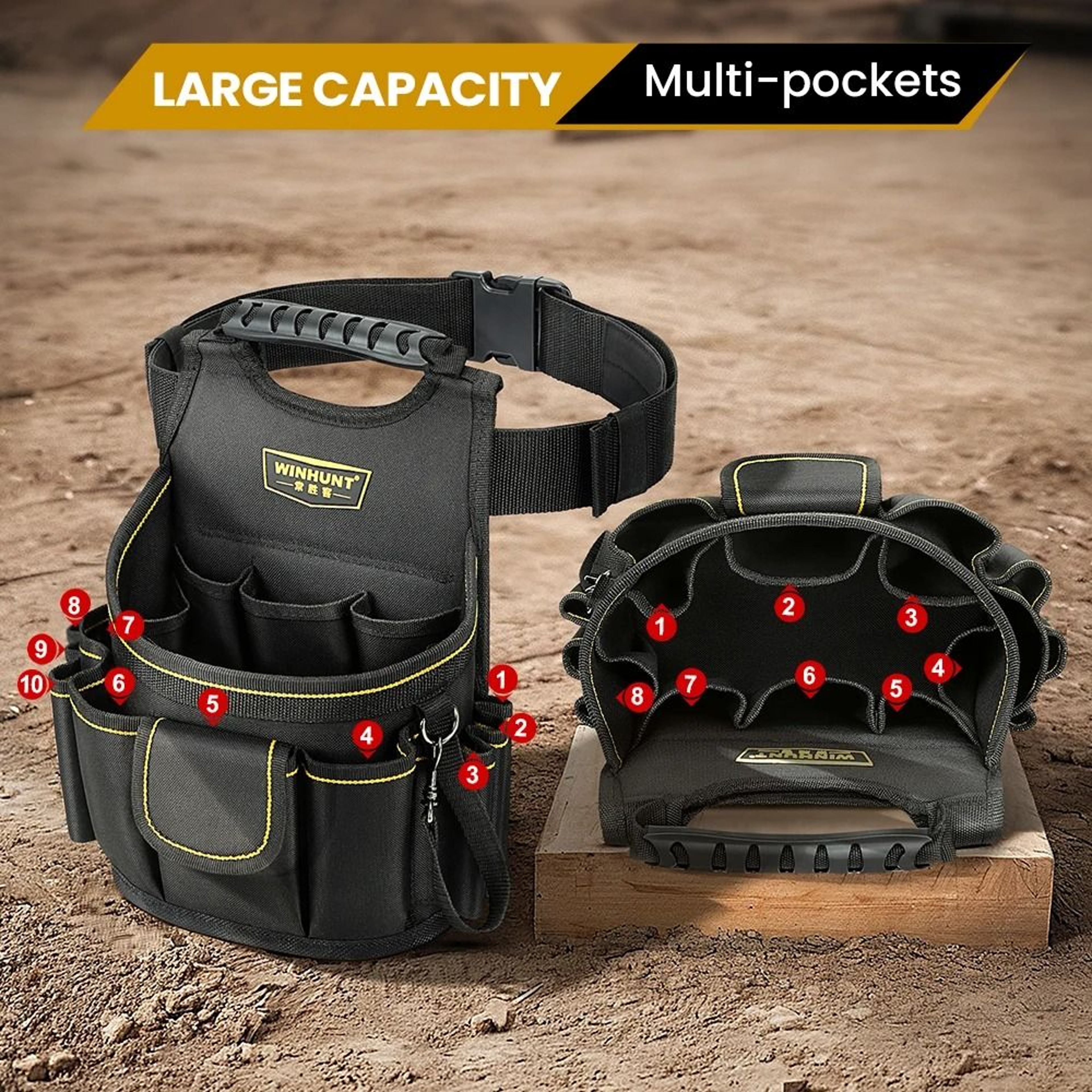 Professional MultiCompartment Electrician Tool Pouch 3