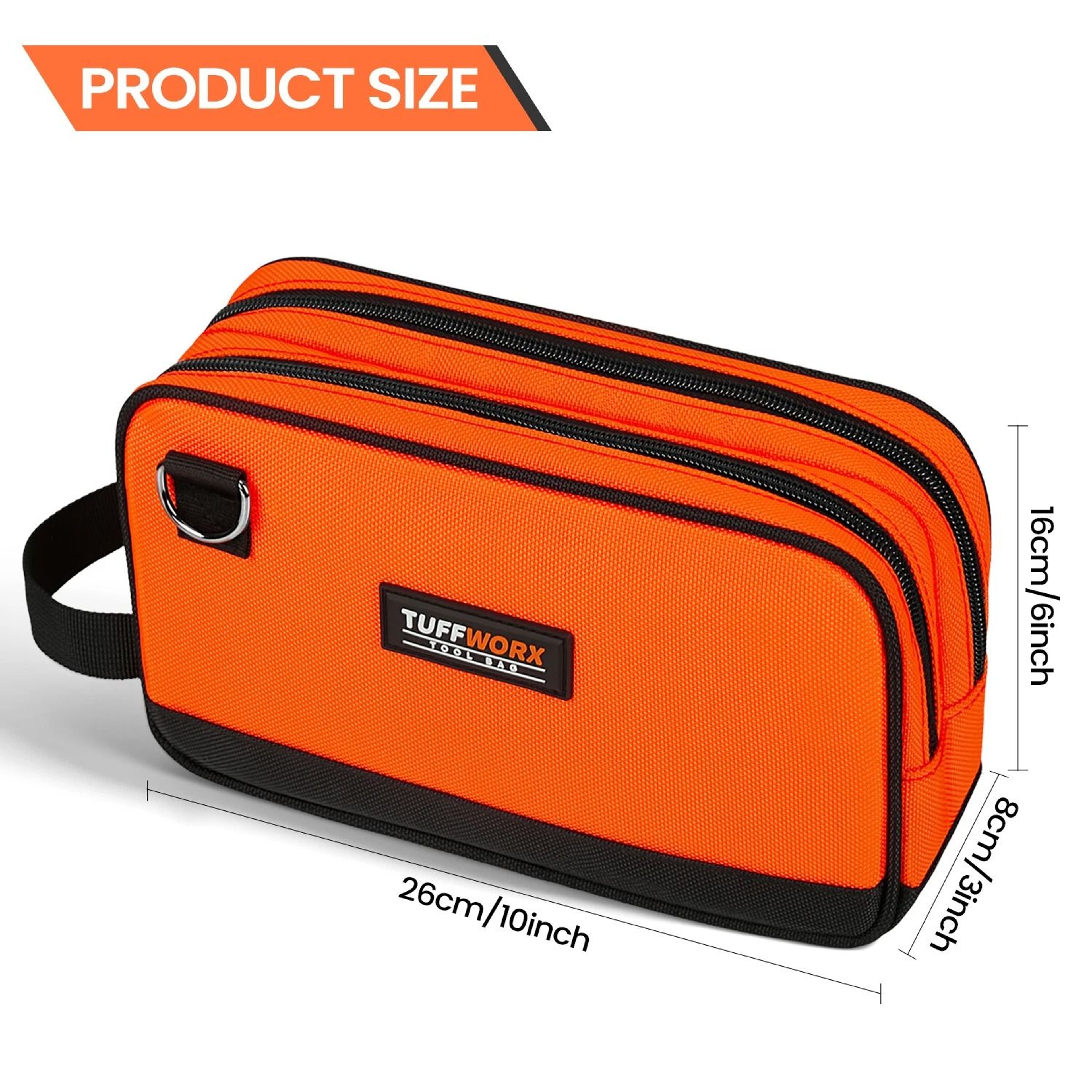 Compact DoubleZip Storage Tool Pouch 6