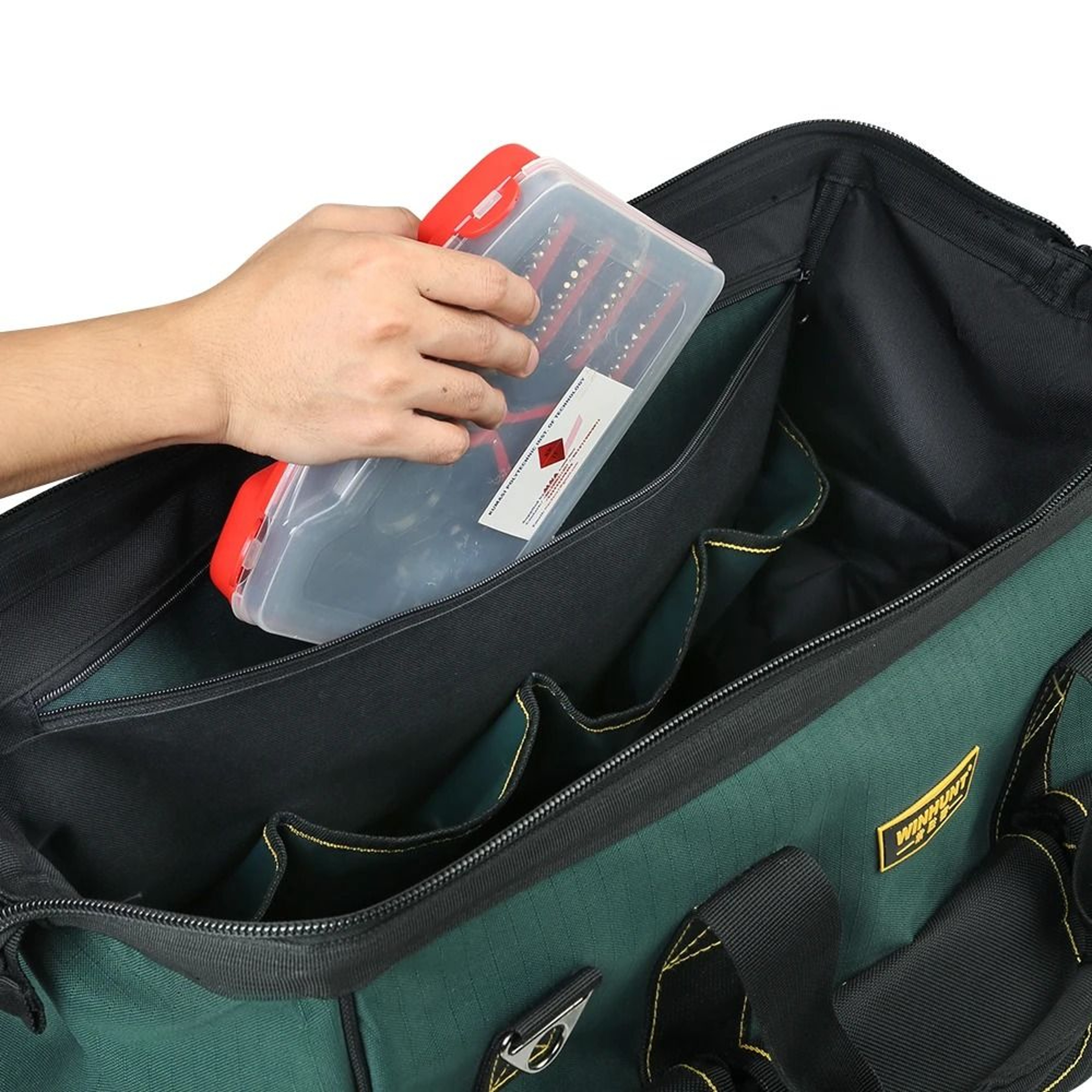 HeavyDuty Large Rolling Tool Bag With Durable Wheels And PullRod 5