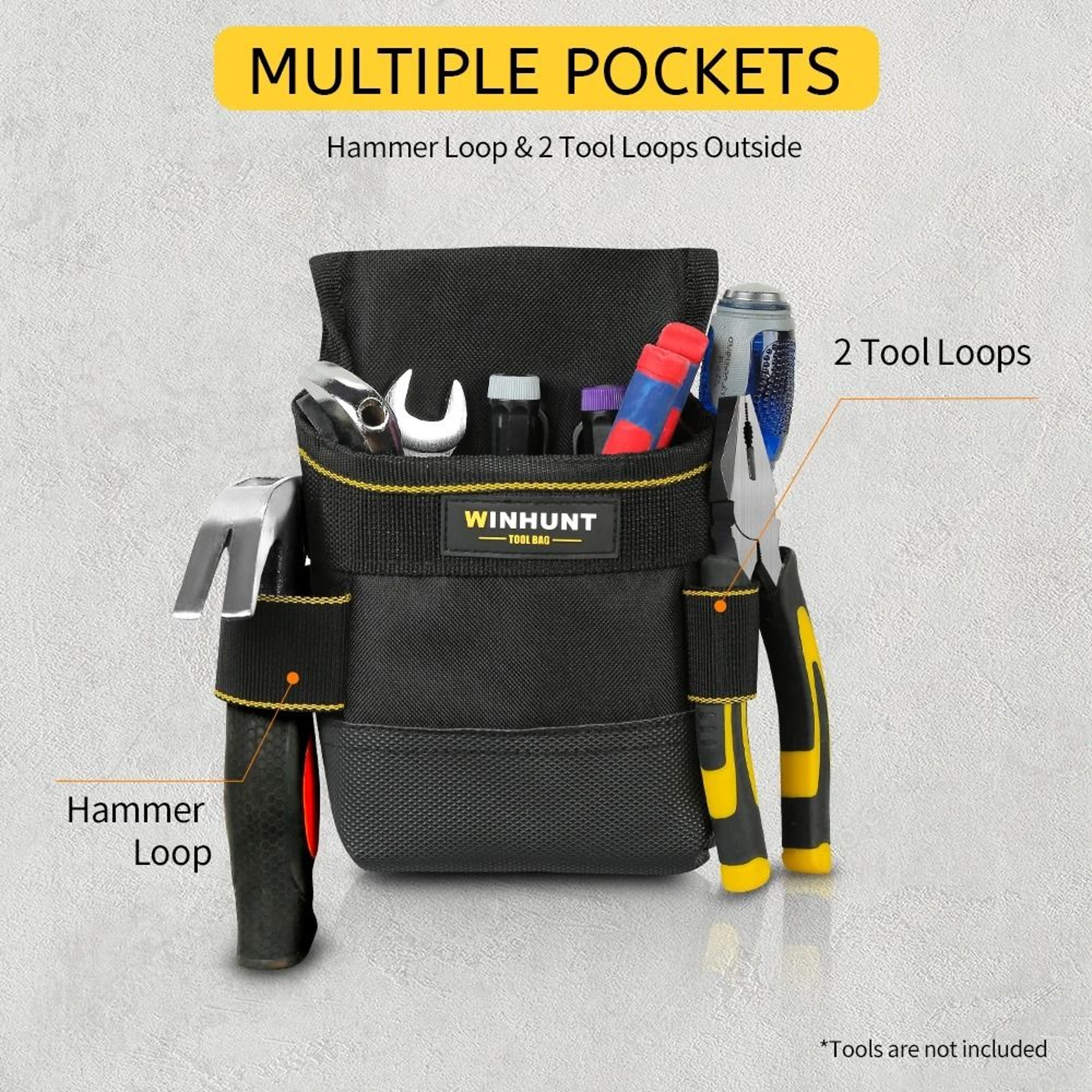 Multifunctional Oxford Cloth Tool Pouch Rig With Adjustable Belt 3