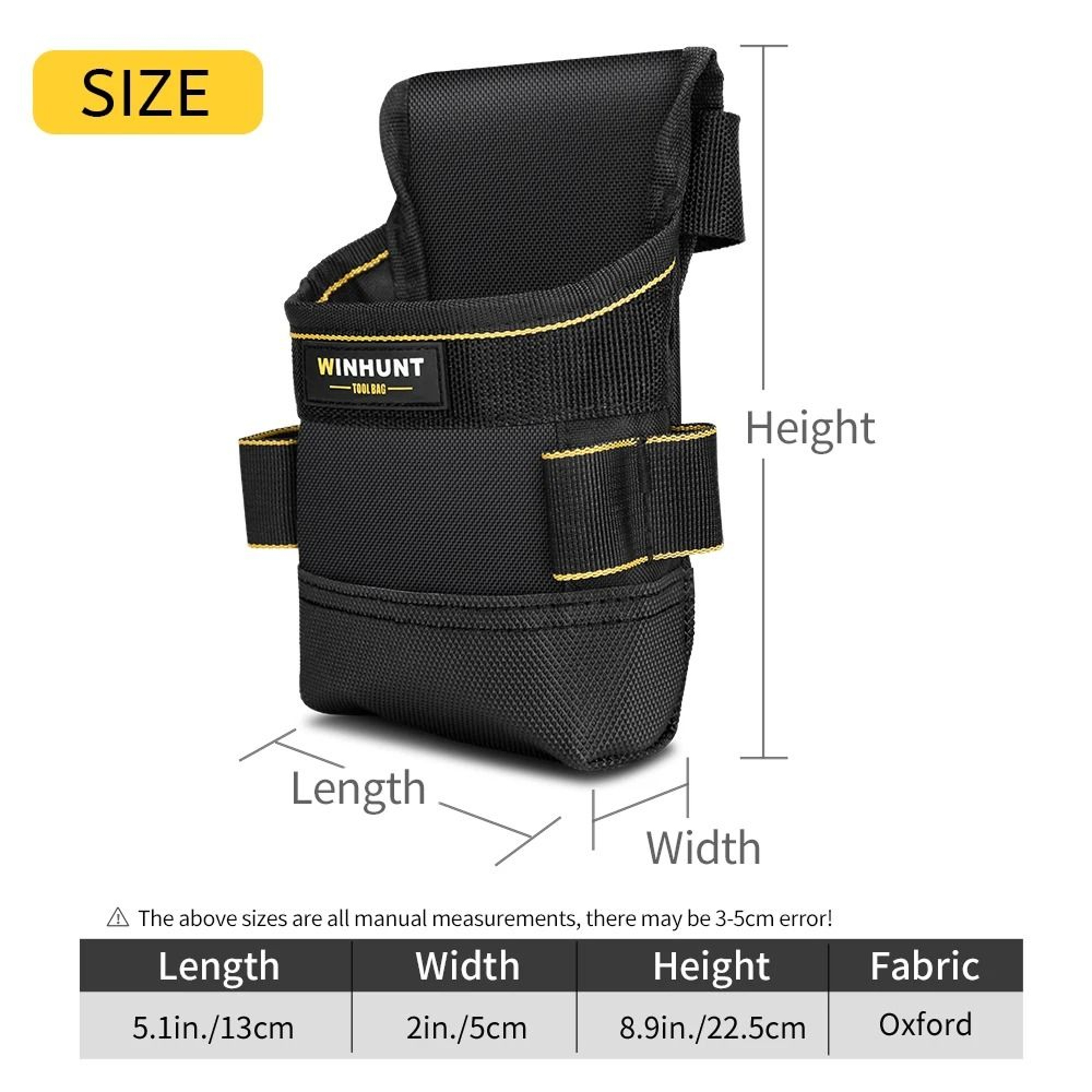 Multifunctional Oxford Cloth Tool Pouch Rig With Adjustable Belt 4