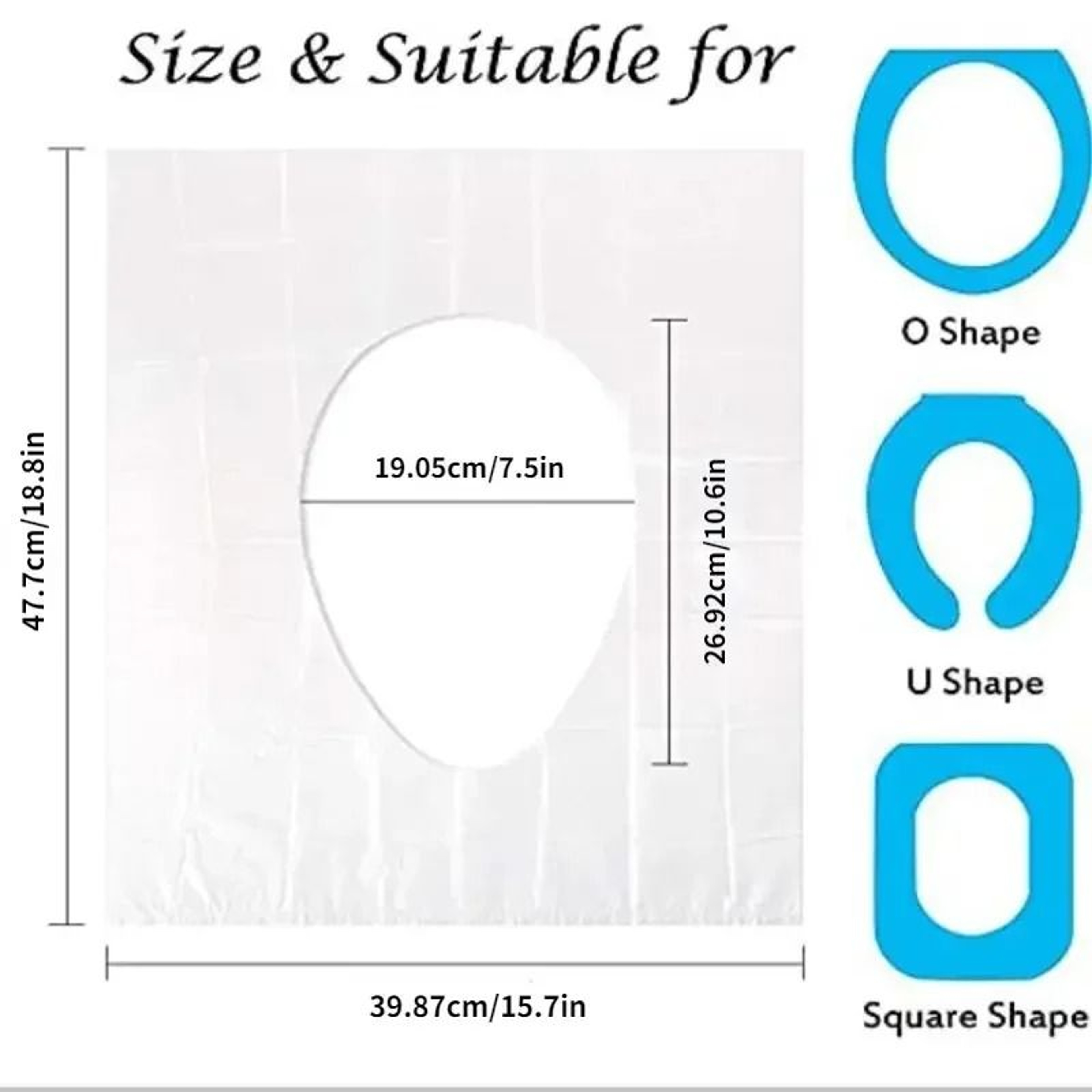 Disposable Travel Toilet Seat Protector Mat Fleet 4