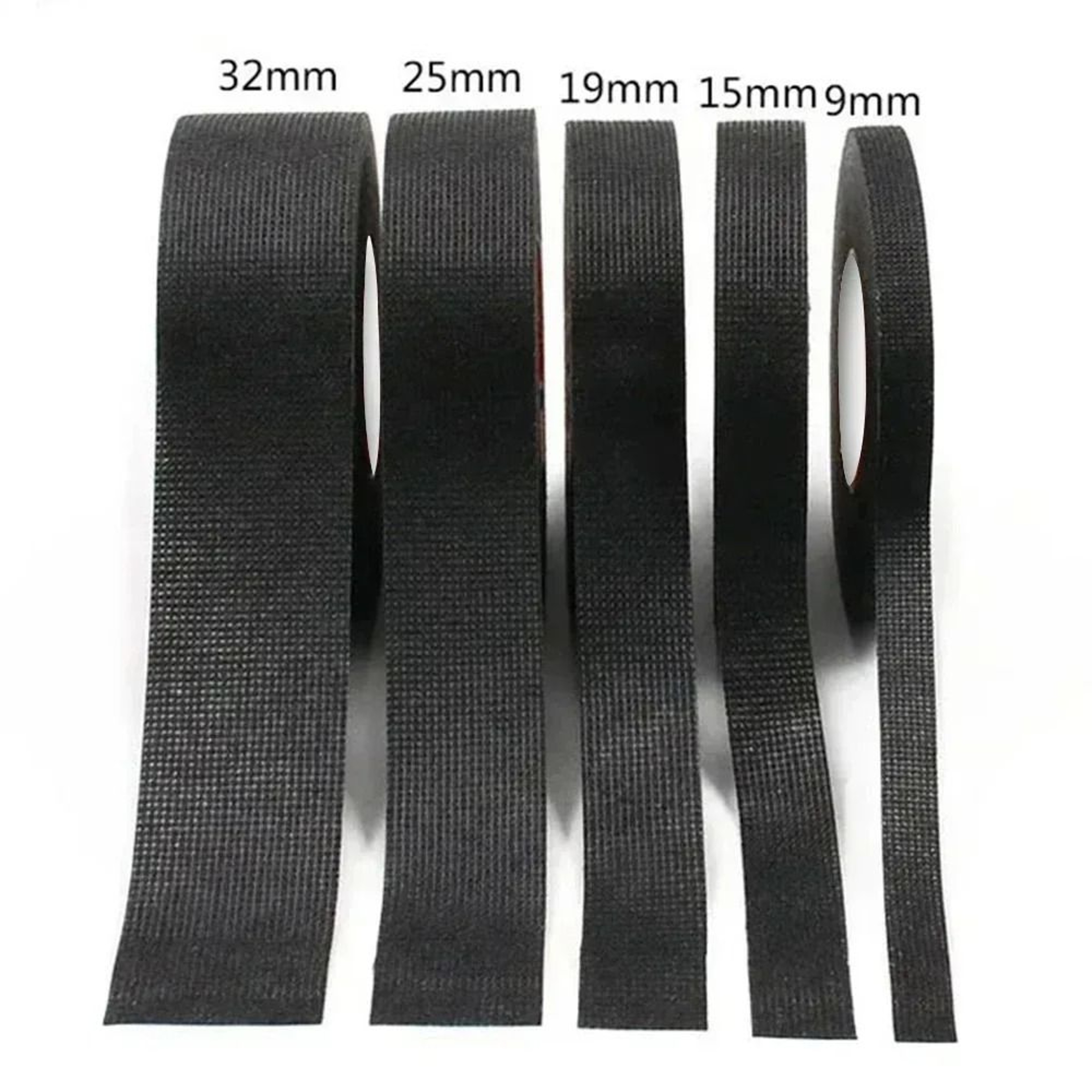 HeatResistant Black Electrical Fabric Wire Harness Tape 5