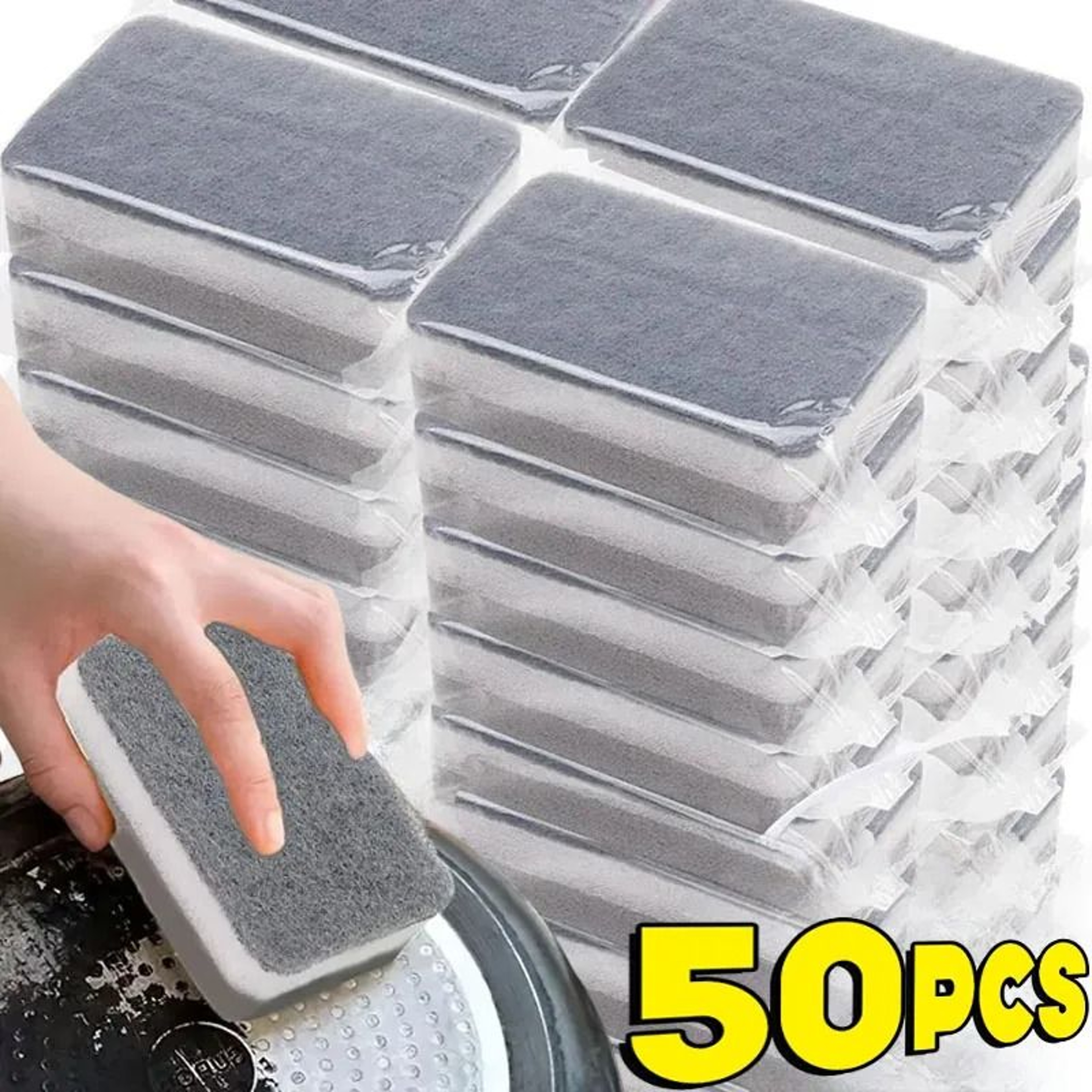 DoubleSided Absorbent Kitchen Scouring Sponges 0