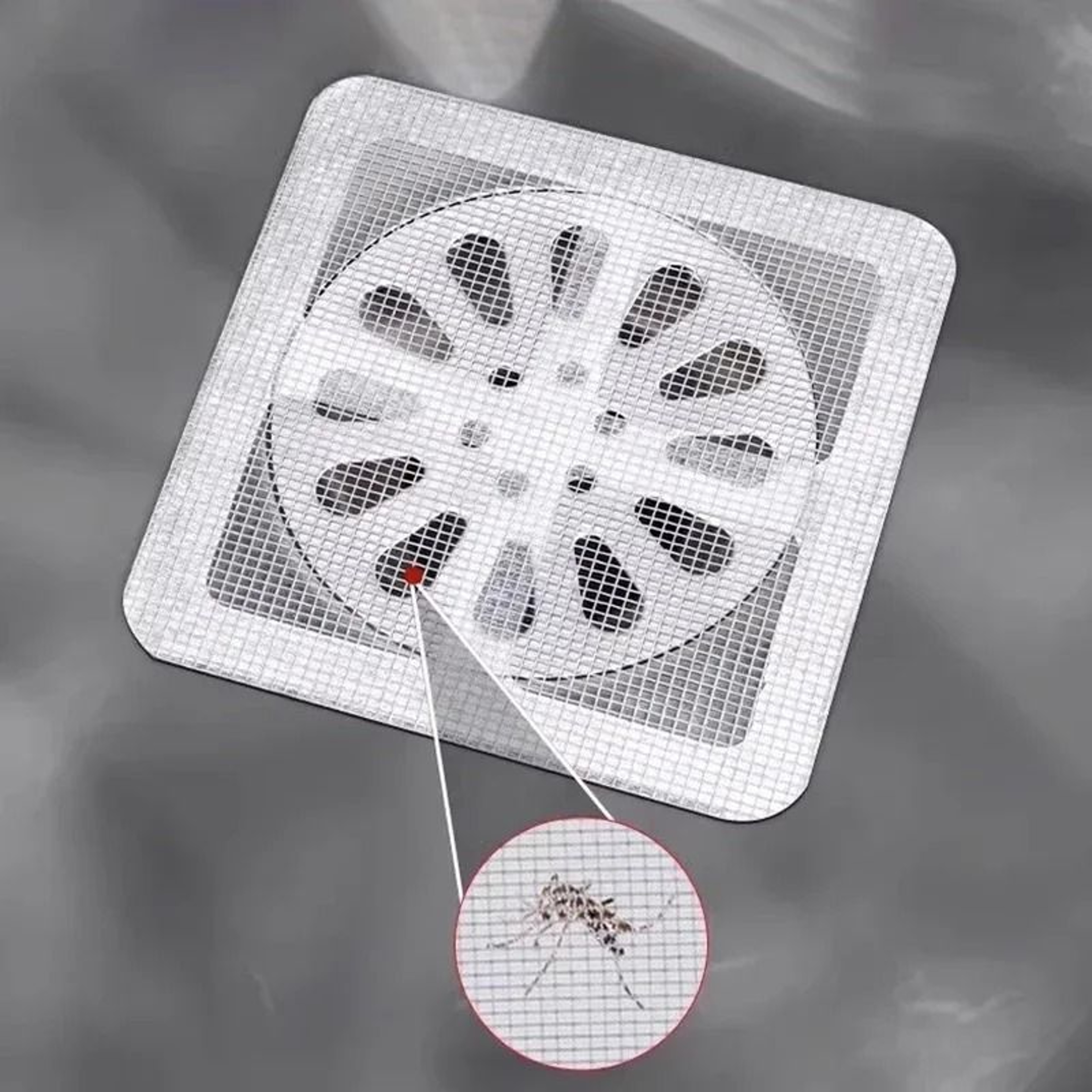 Disposable Shower Drain Mesh Hair Catchers 2