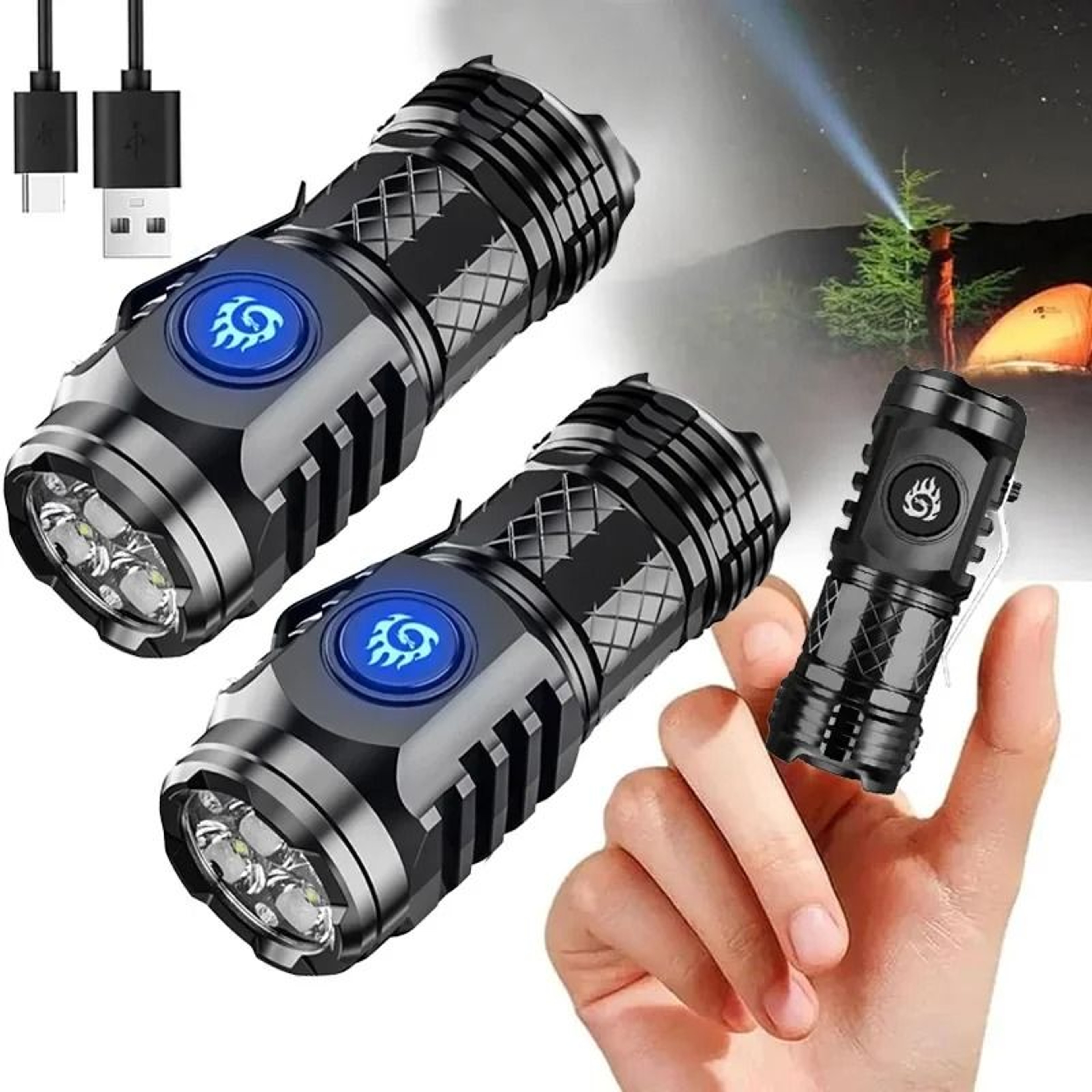 MultiMode Rechargeable Tactical Handheld Flashlight 0