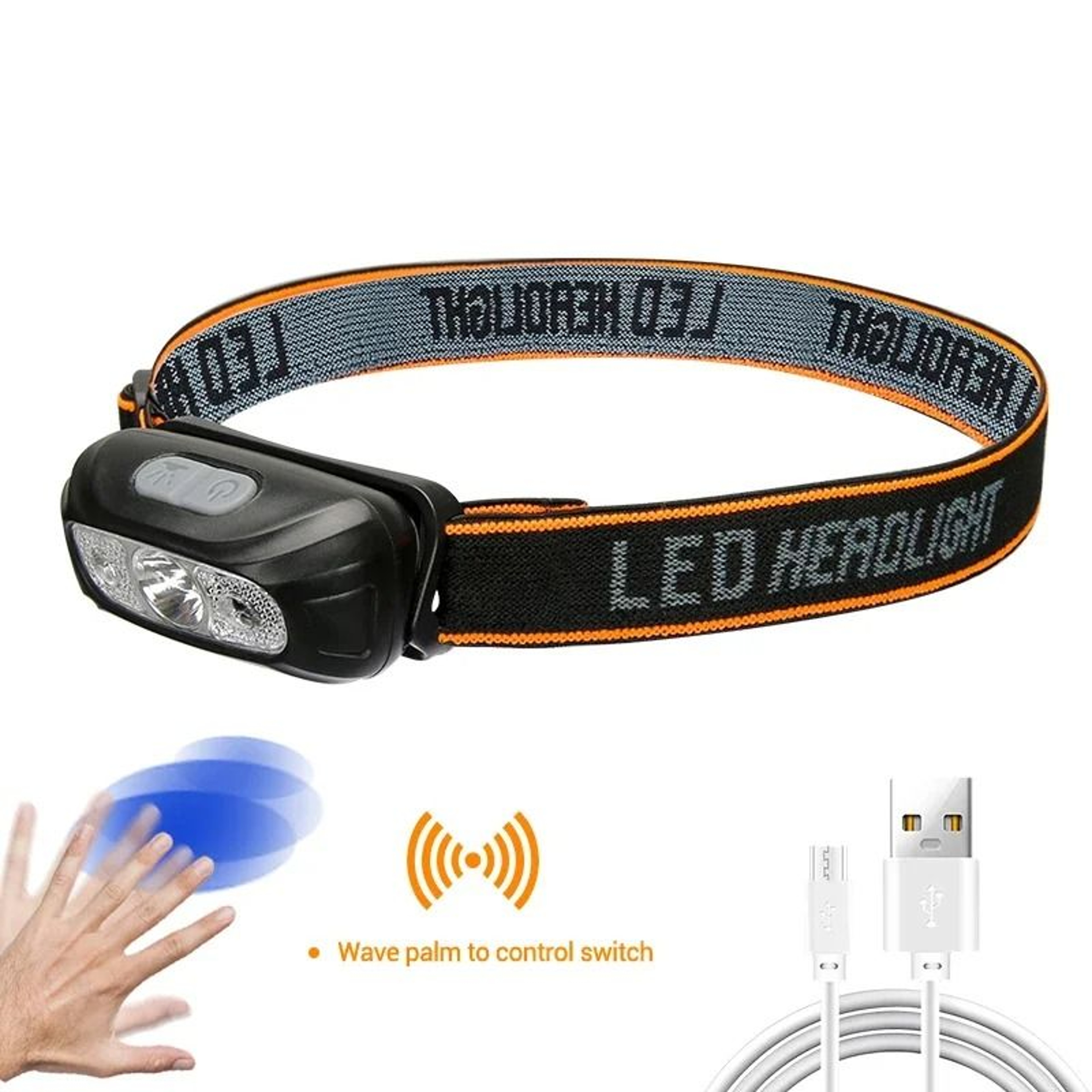 MultiLight Source Rechargeable LED Headlamp 11