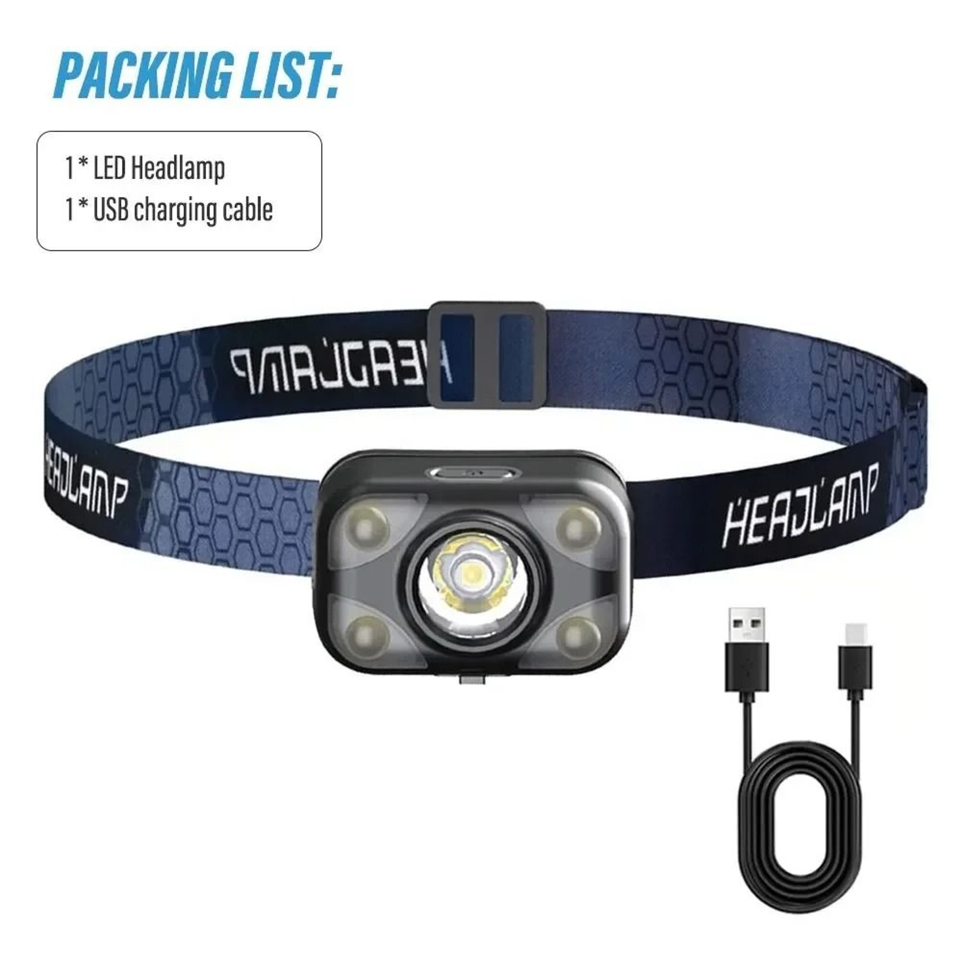 MultiLight Source Rechargeable LED Headlamp 6