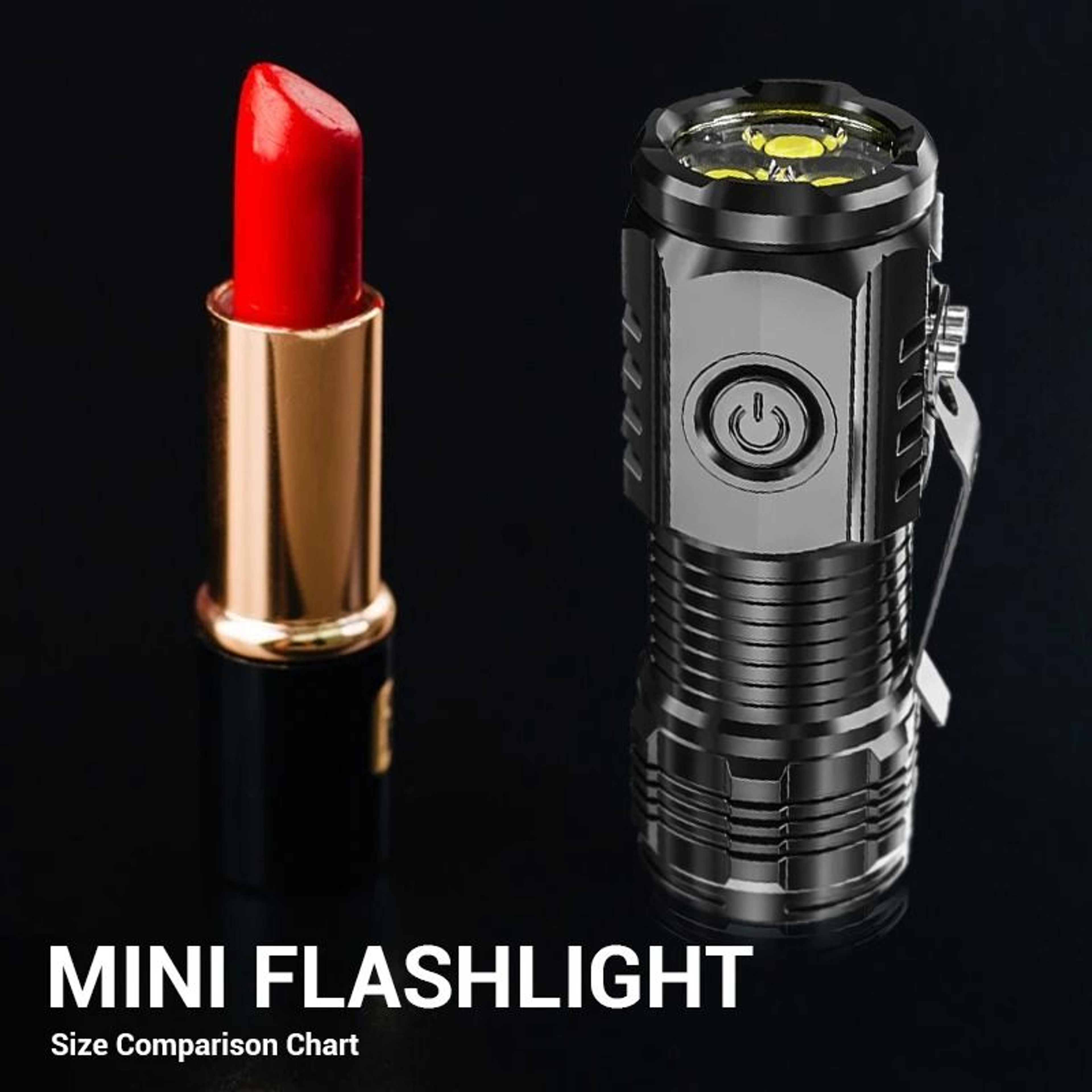 3 SST20 LED HighOutput Rechargeable Mini EDC Flashlight 5