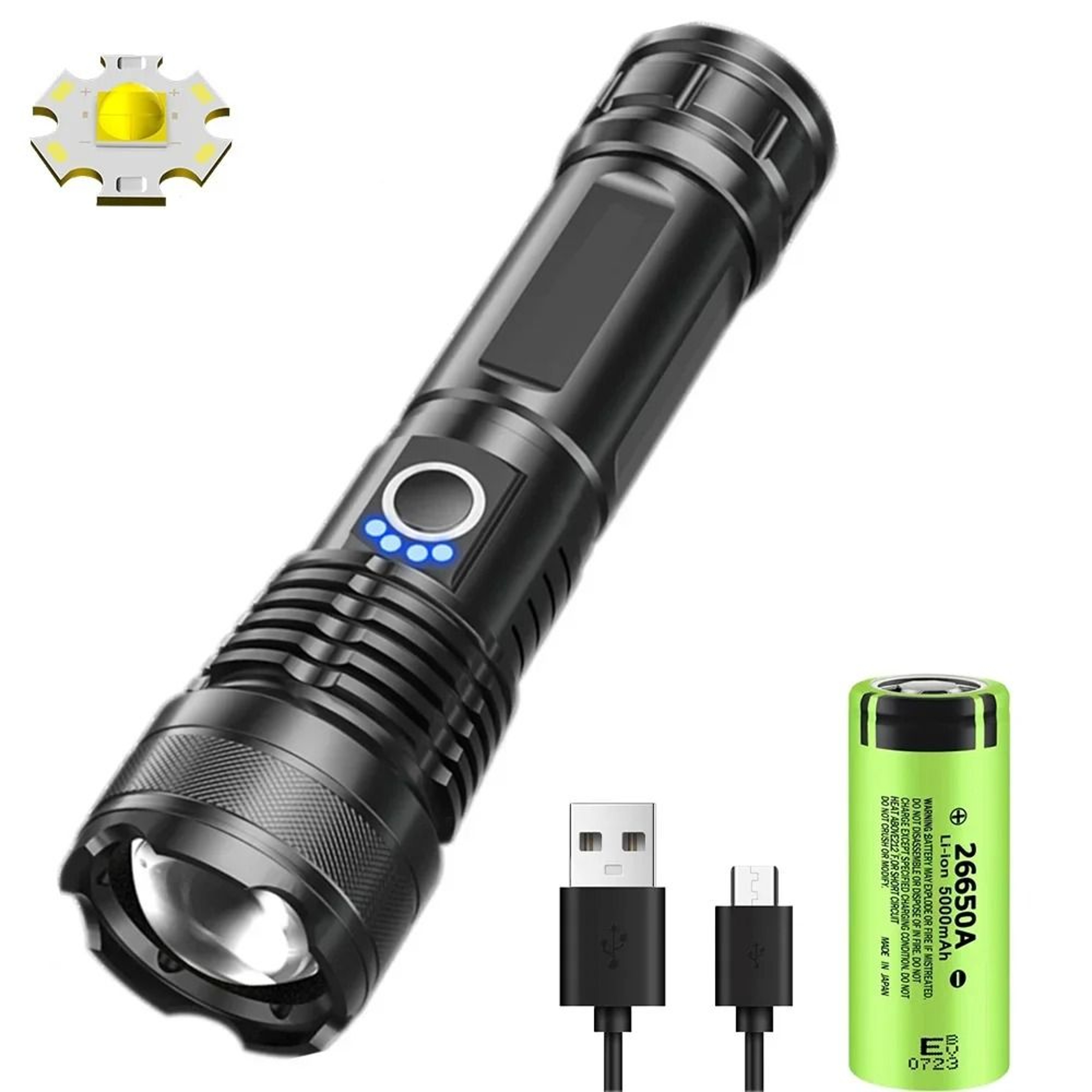 HighLumens SuperBright Tactical Handheld Flashlight 6