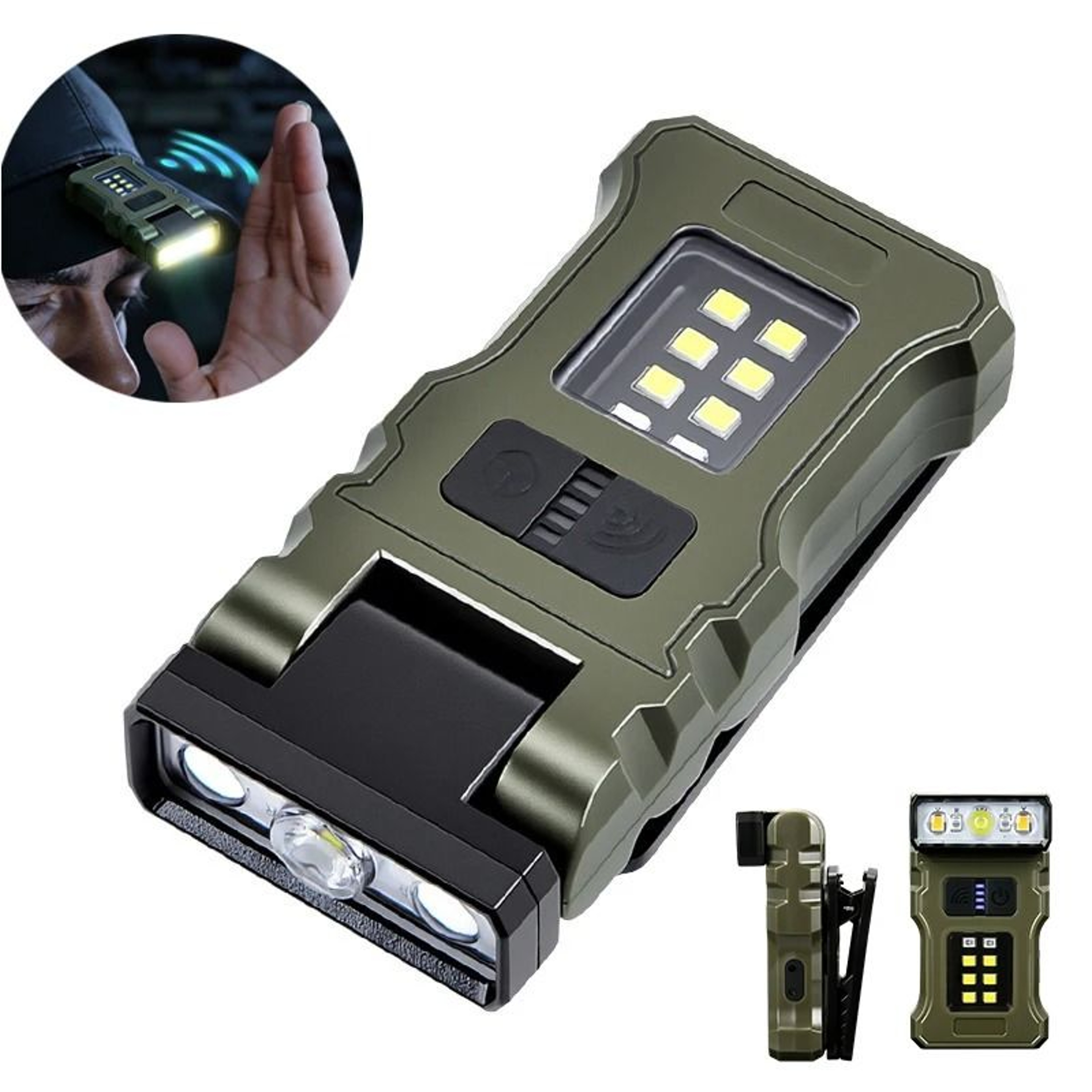 400LM MultiFunctional Magnetic ClipOn USBC Work Headlamp 7