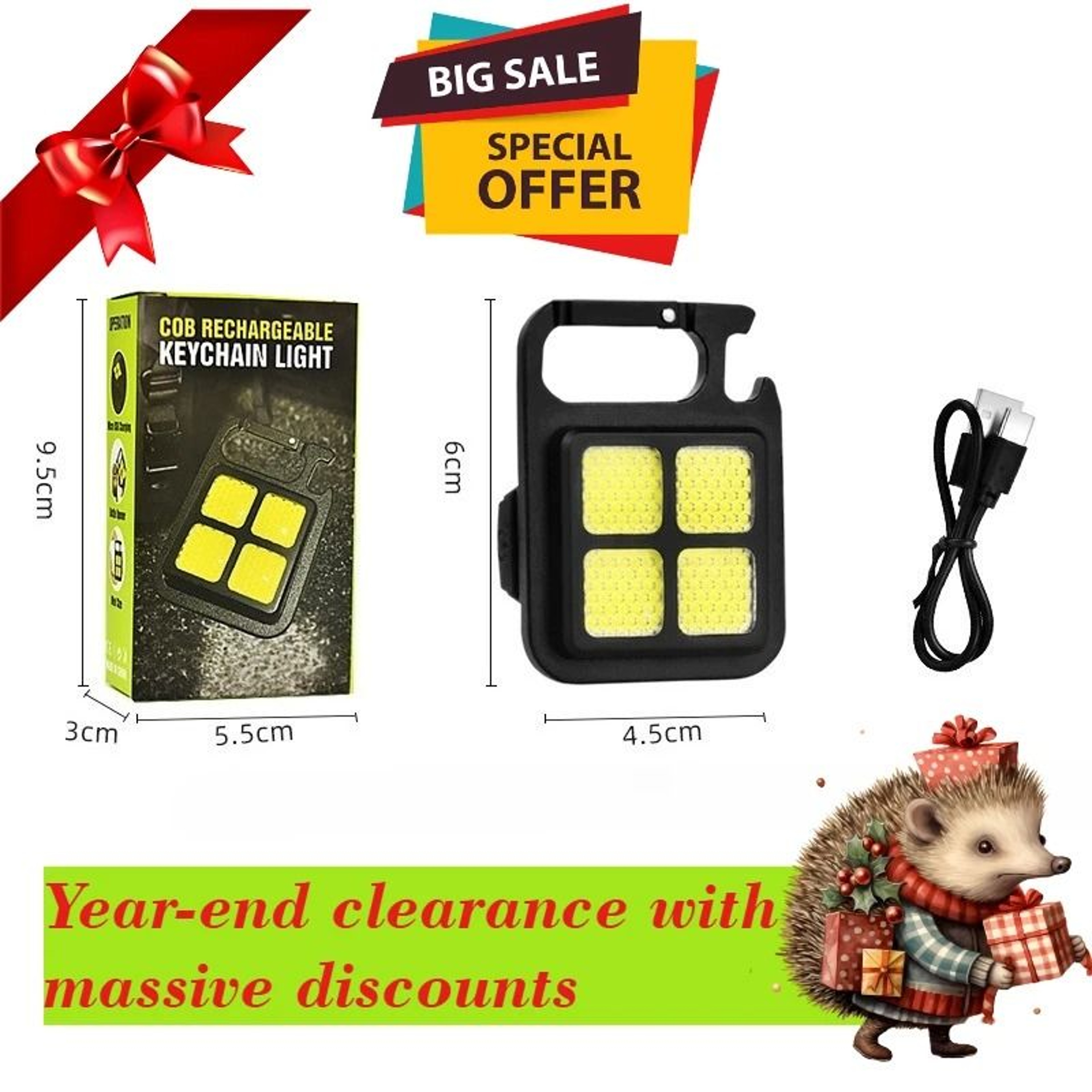 MultiFunctional Waterproof Keychain Hat Clip Headlamp 10