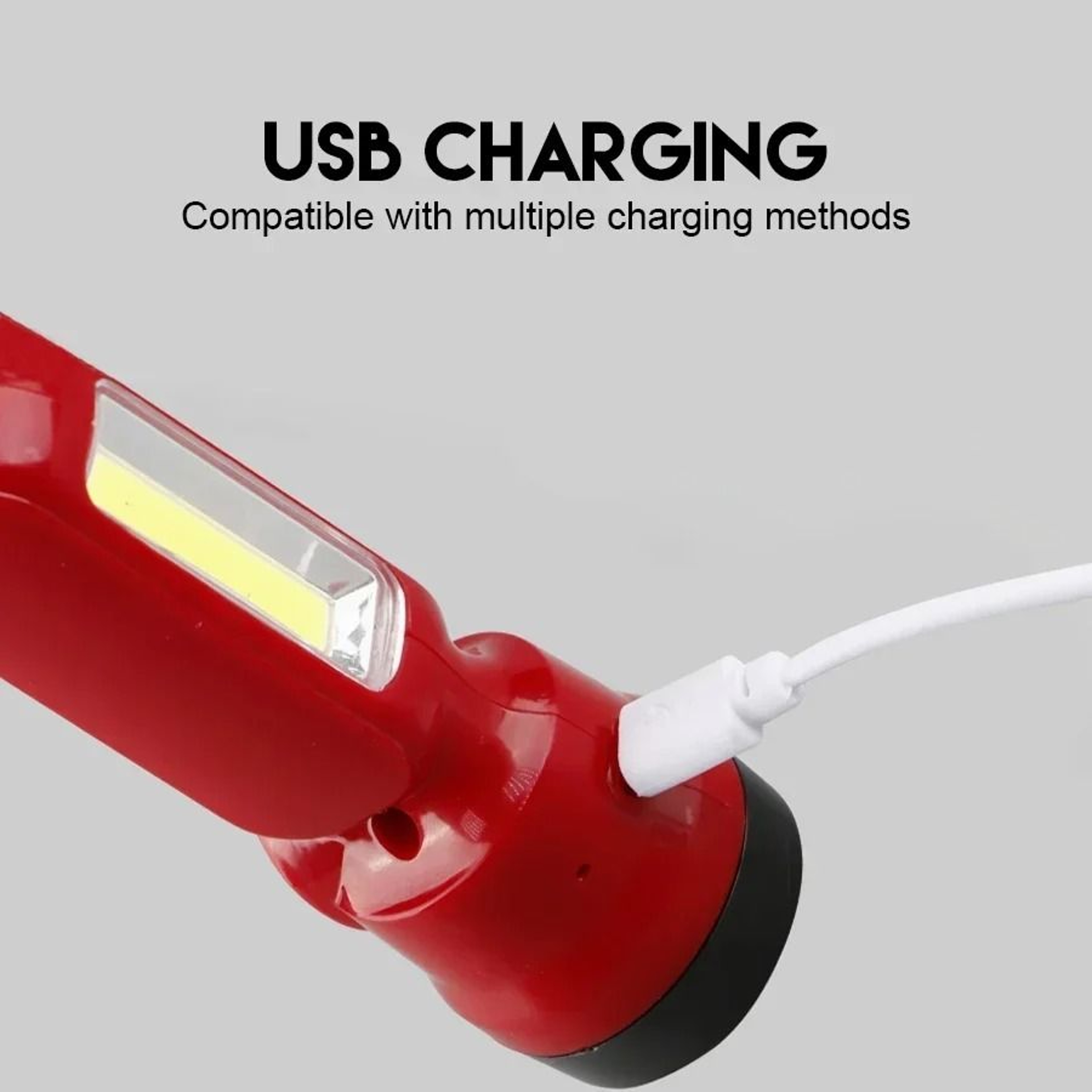 Mini Kids EyeFriendly Rechargeable COBXPE EDC Flashlight 3