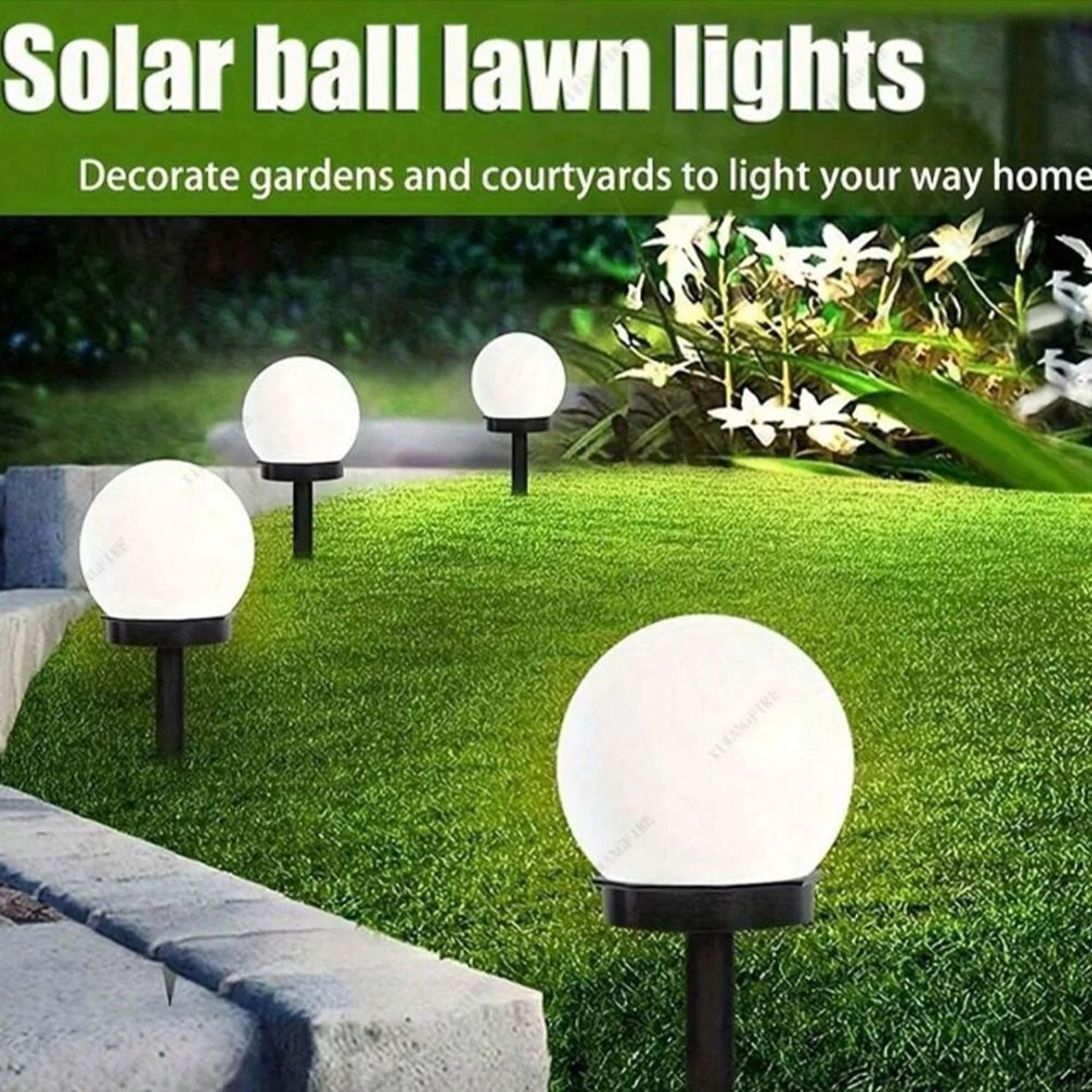 Outdoor Solar Powered LED Hanging Globe Bulb Lamp 0