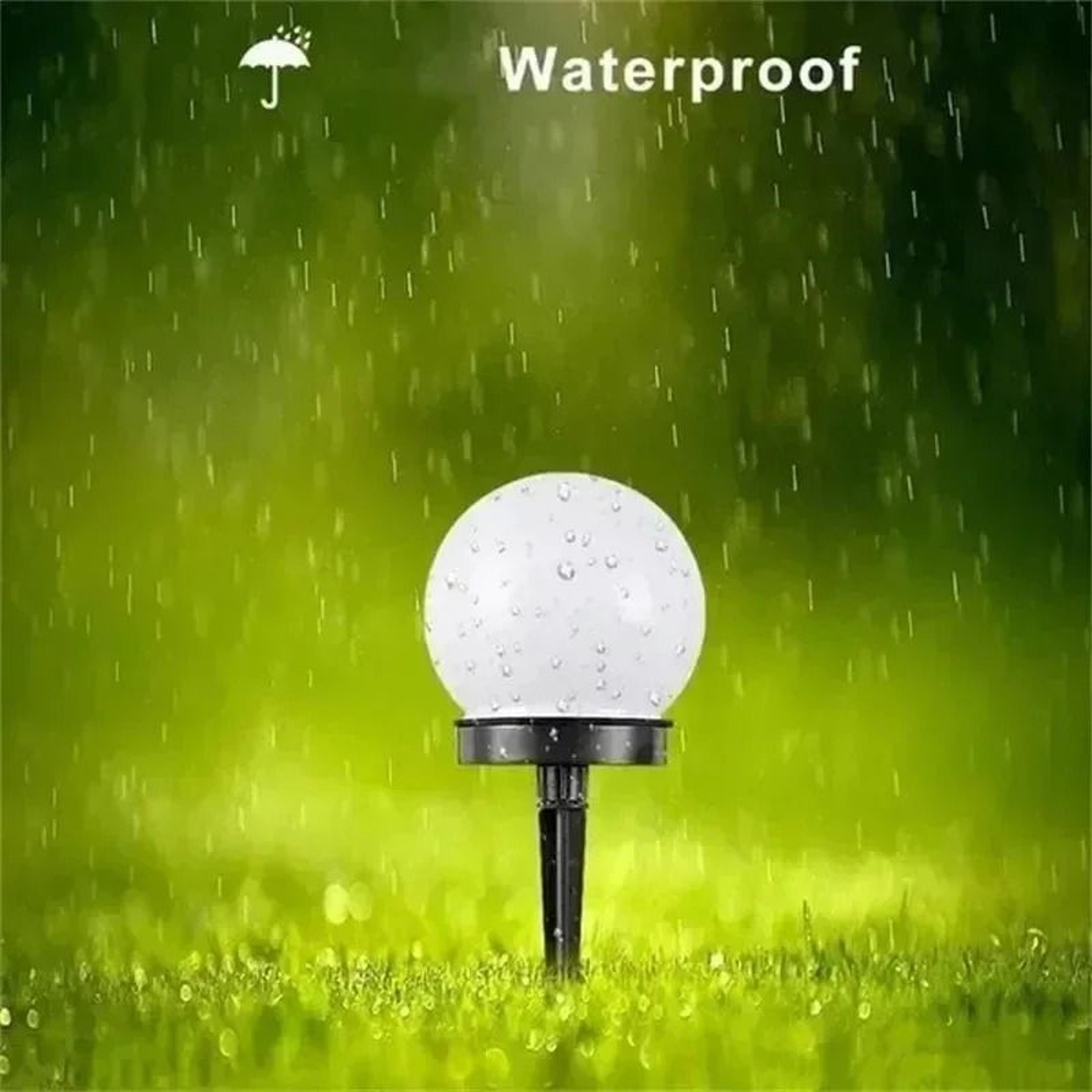 Outdoor Solar Powered LED Hanging Globe Bulb Lamp 1