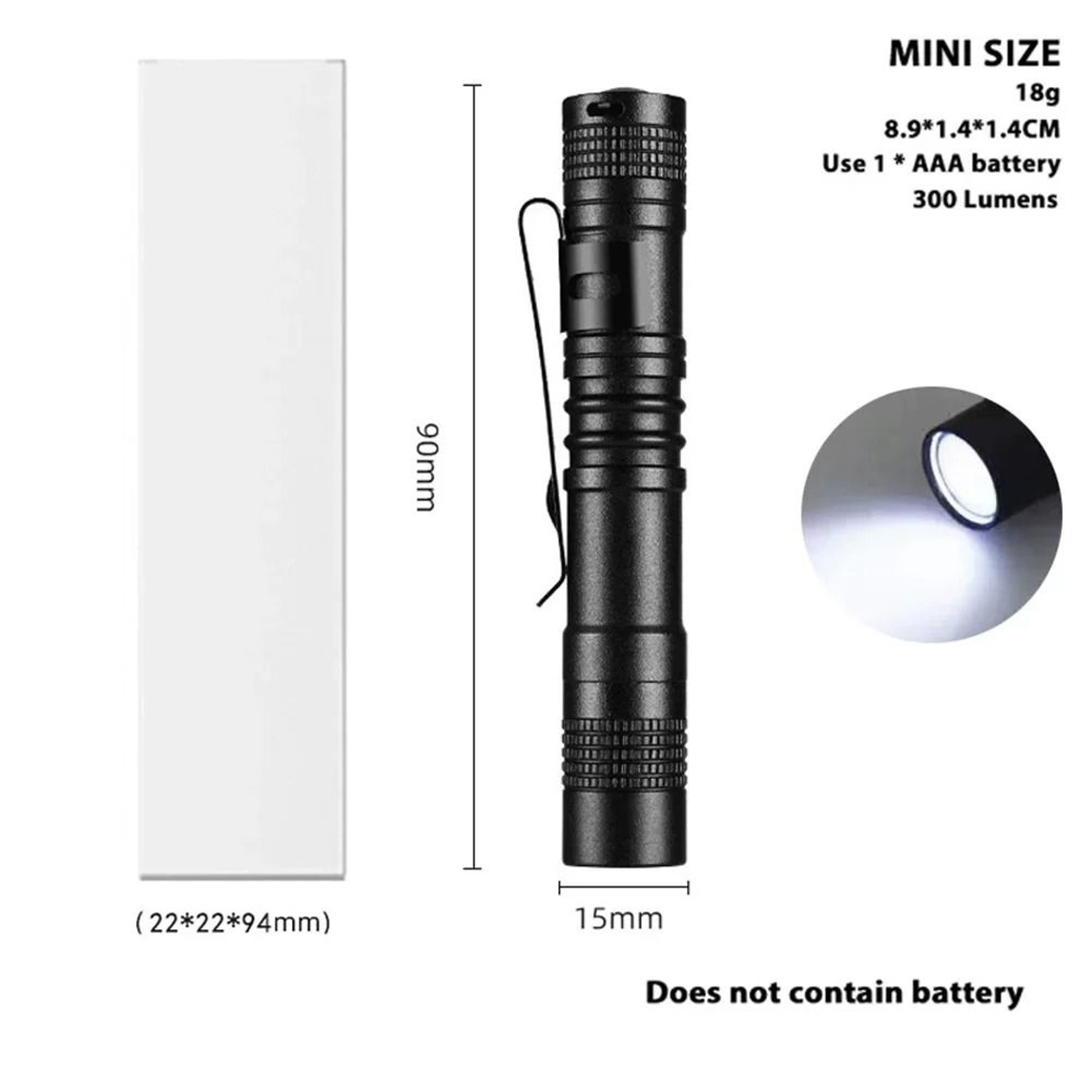 Mini Portable HighLumens Pocket LED Pen Flashlight 10