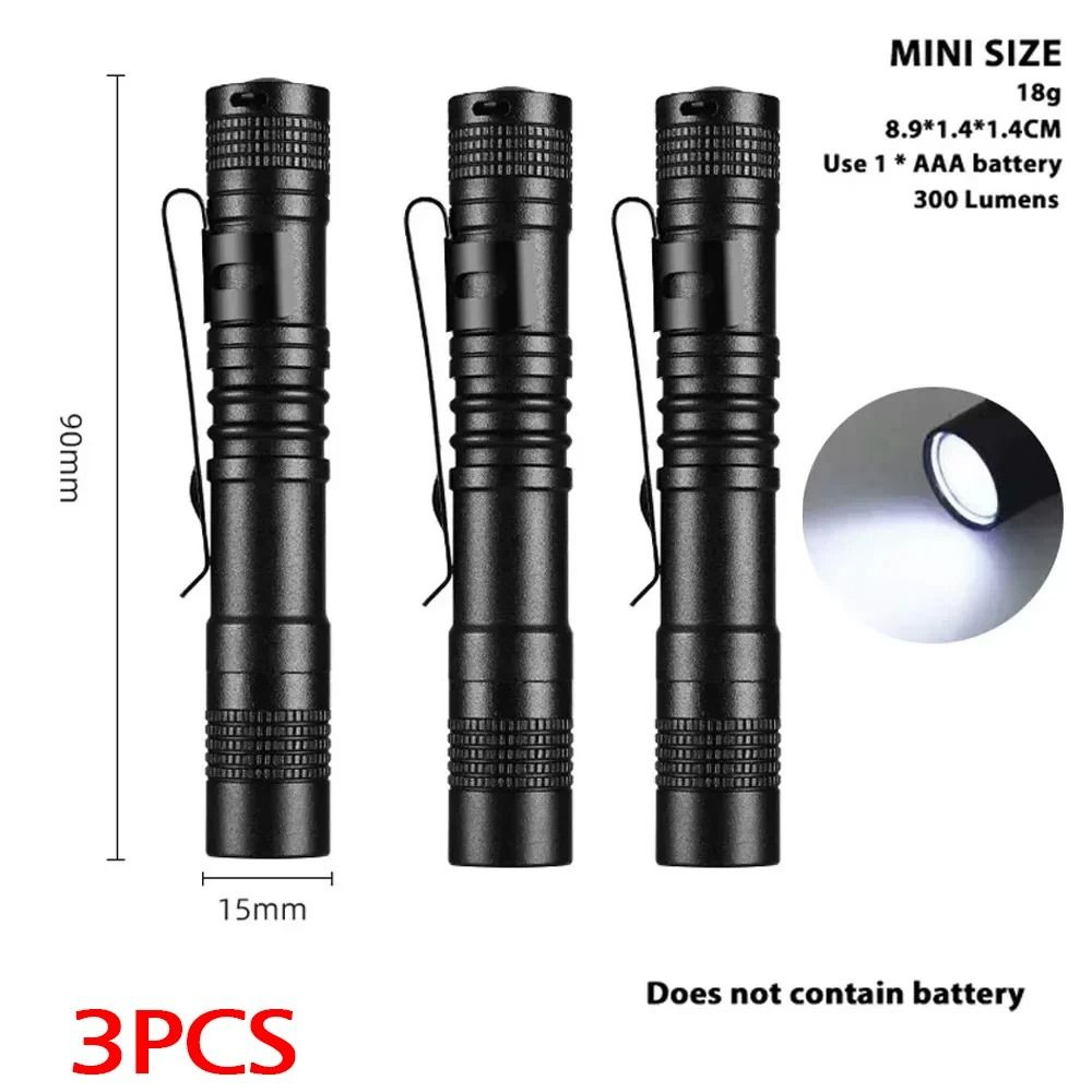 Mini Portable HighLumens Pocket LED Pen Flashlight 7