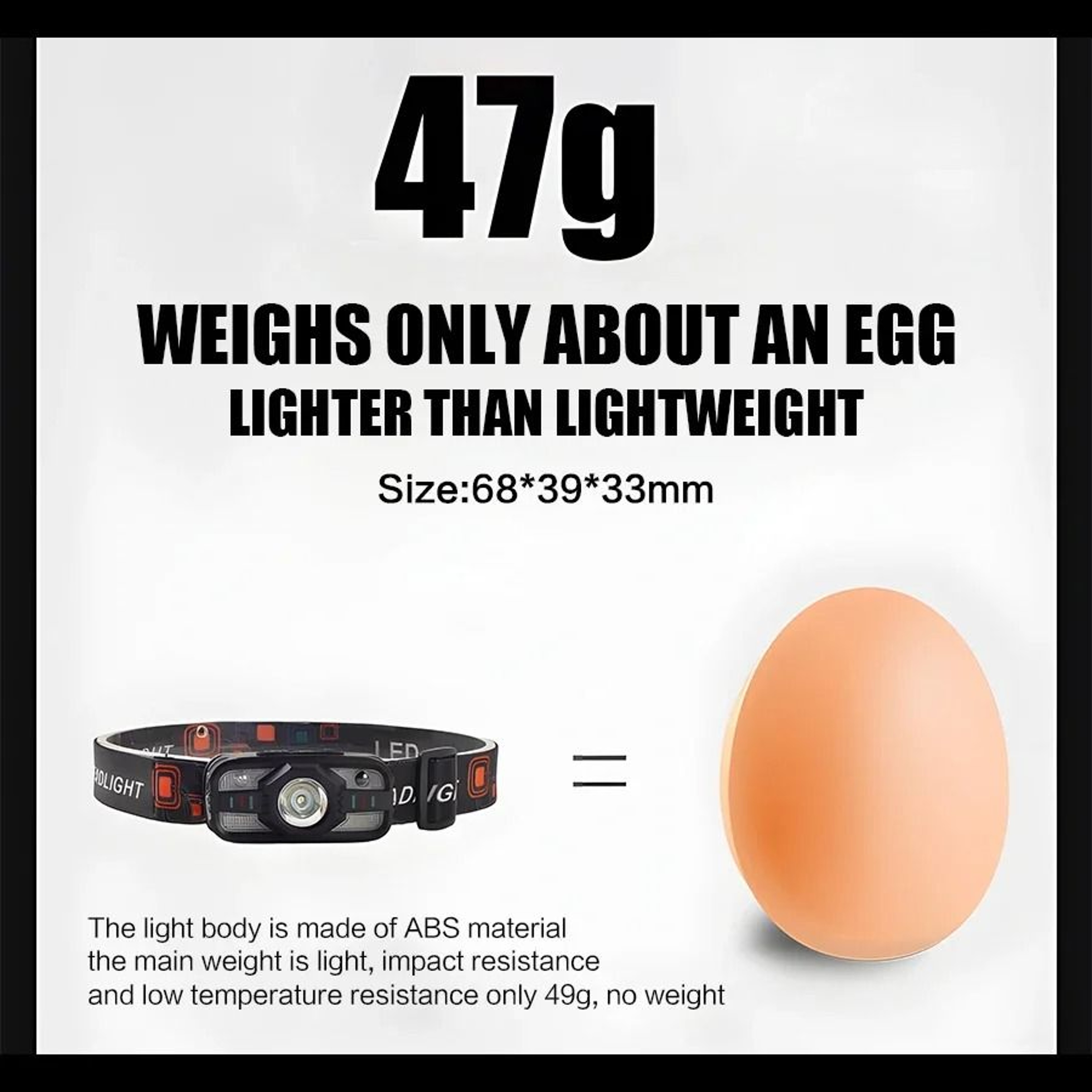 HighIntensity Outdoor COB LED Rechargeable Headlamp 4