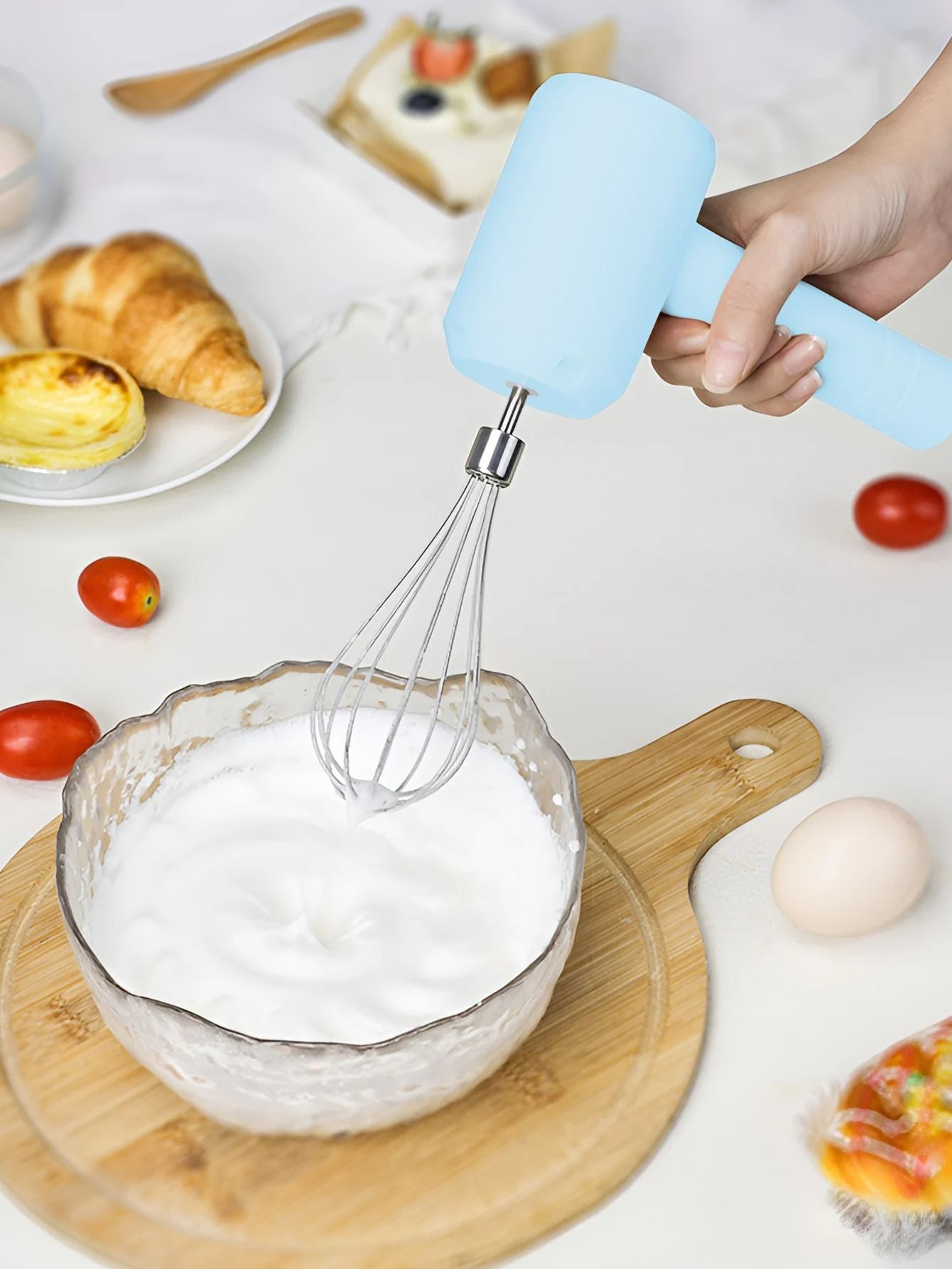 Wireless Handheld 3Speed Electric Cream Whipper And Egg Whisk 2