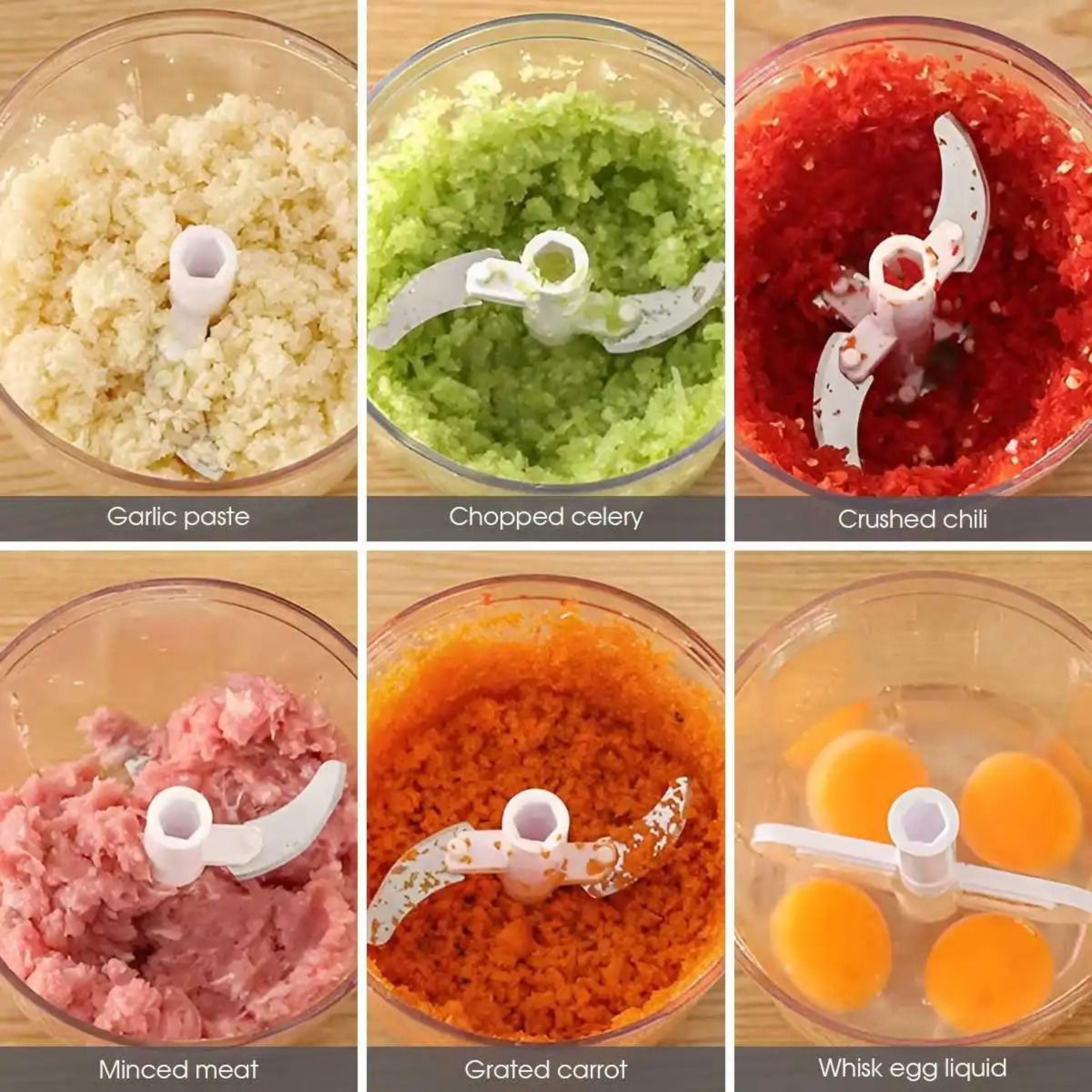 Multifunctional Manual Rotating Vegetable Onion And Garlic Chopper 5